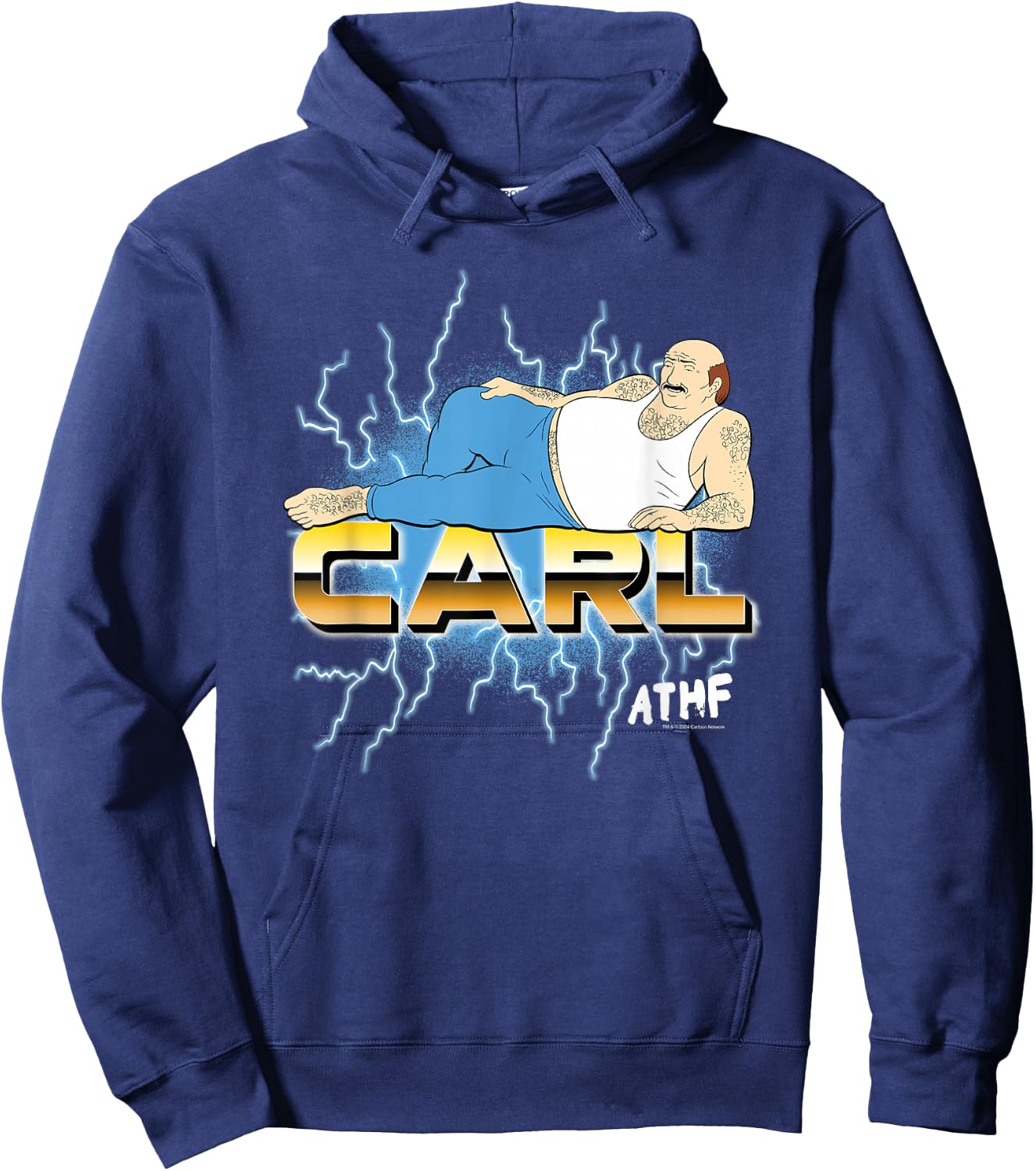 Aqua Teen Hunger Force Carl Lightning Funny Cartoon Hoodie - Hoodie | Navy