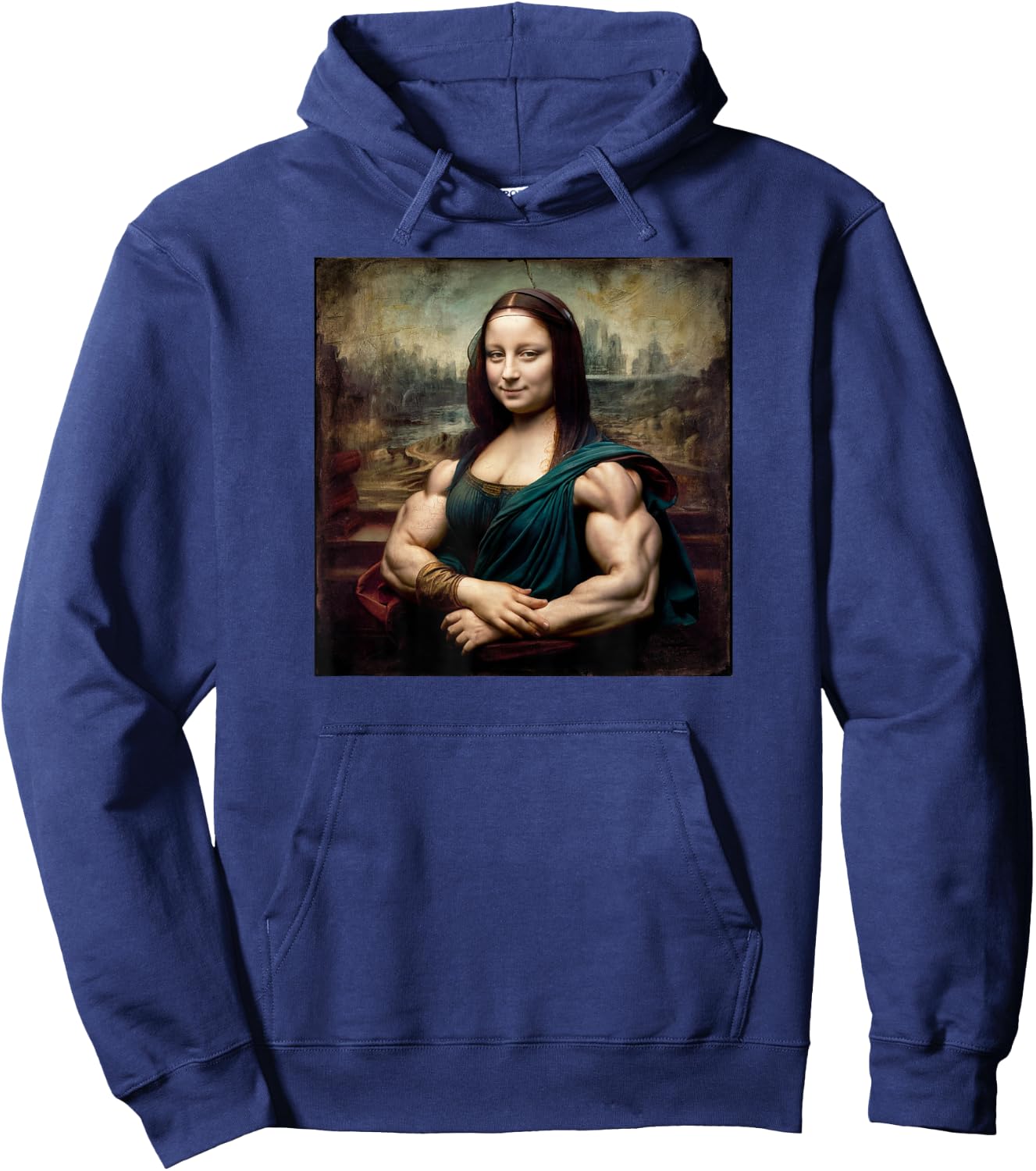 Mona Lisa Gym Hoodie - Hoodie | Navy