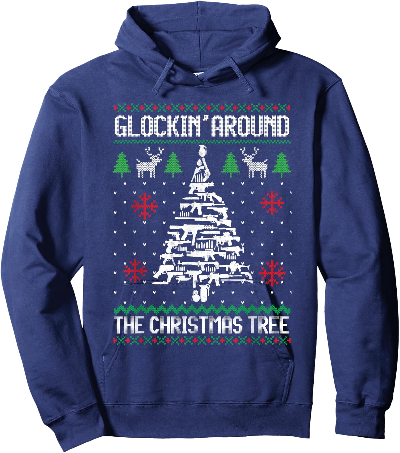 Glockin' Around The Christmas Tree Apparel Hoodie - Hoodie | Navy