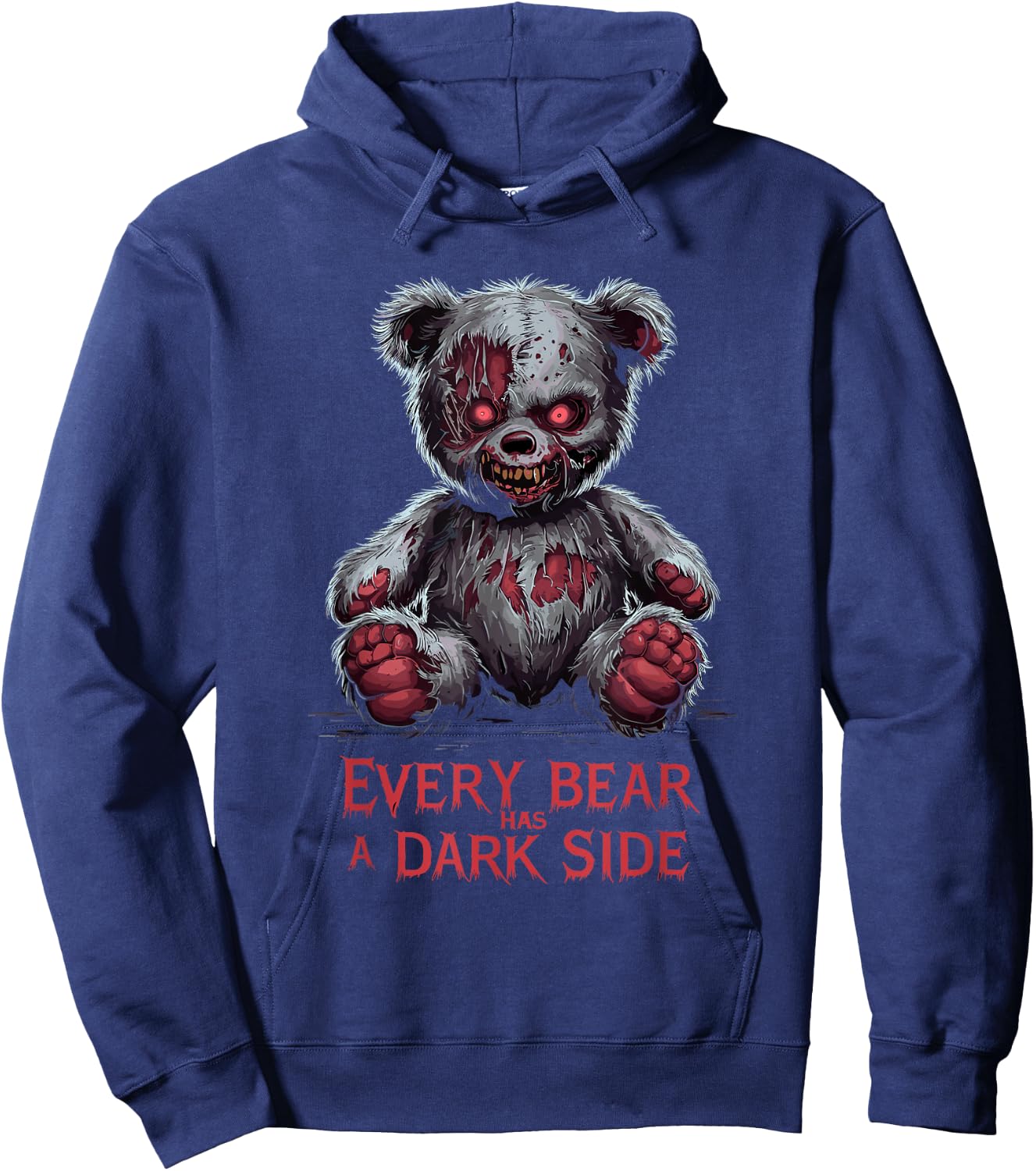 Terrible Teddy Scary Plush Horror Teddy Bear Scary Hoodie - Hoodie | Navy