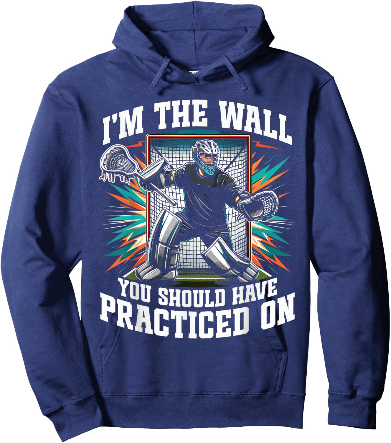 Funny Goalkeeper Lacrosse Goalie Hoodie - Hoodie | Navy