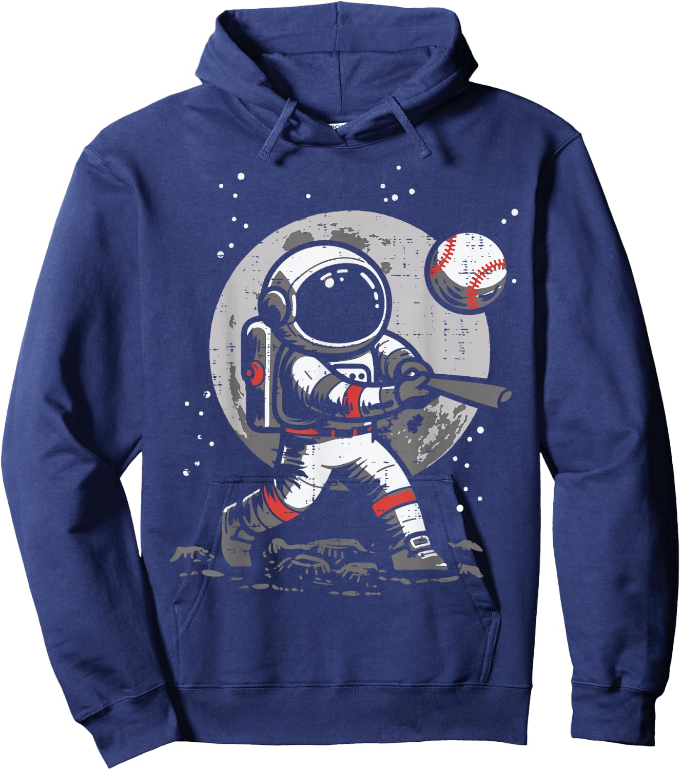 Astronaut Baseball Player Space Sports Boys Kids Youth Men Hoodie - Hoodie | Navy