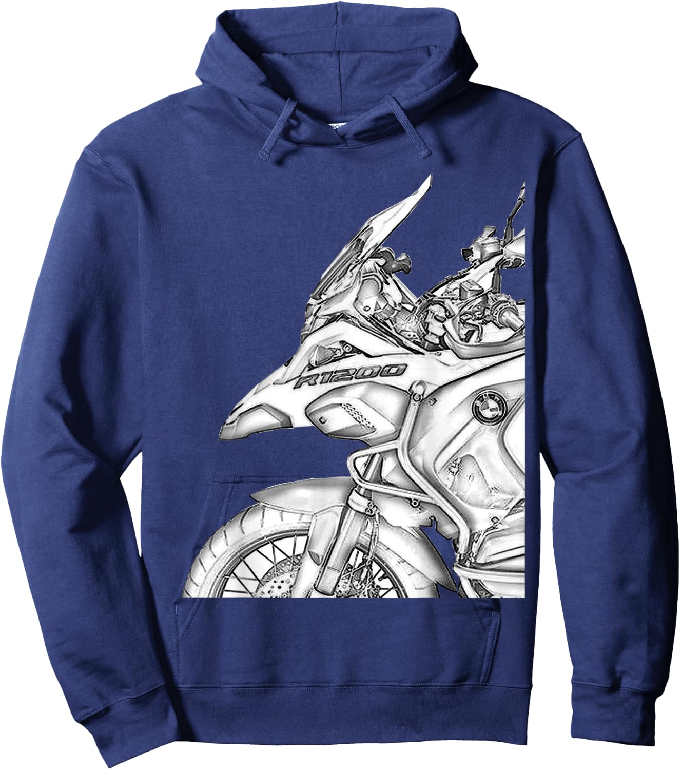 1250 GS Adventure Vintage Bike Enduro Shirt Motorcycle Hoodie - Hoodie | Navy