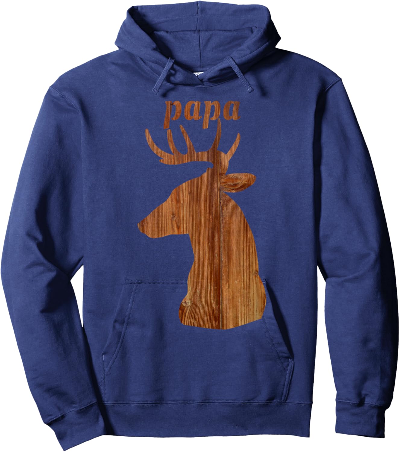 Papa Deer Elk Buck Hunting Season Hoodie - Hoodie | Navy