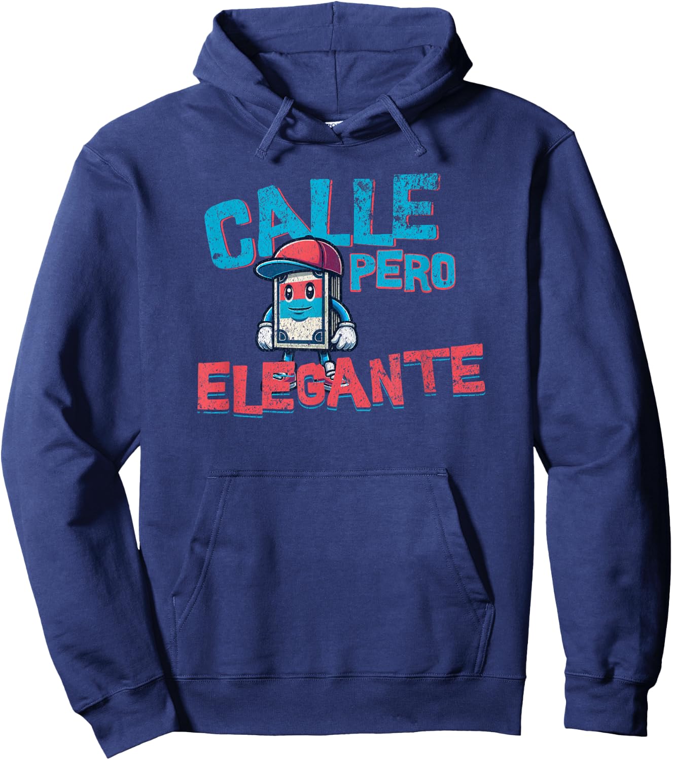 Reggaeton Viejo I Love regeton Old Classic 90s Vintage 2000s Hoodie - Hoodie | Navy