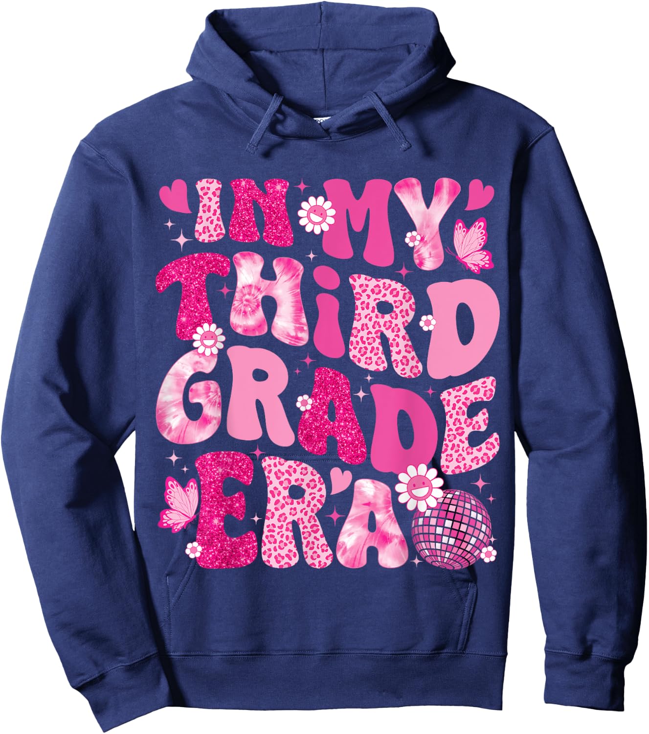 In My Third Grade Era Teachers Women Back To School Girls Hoodie - Hoodie | Navy