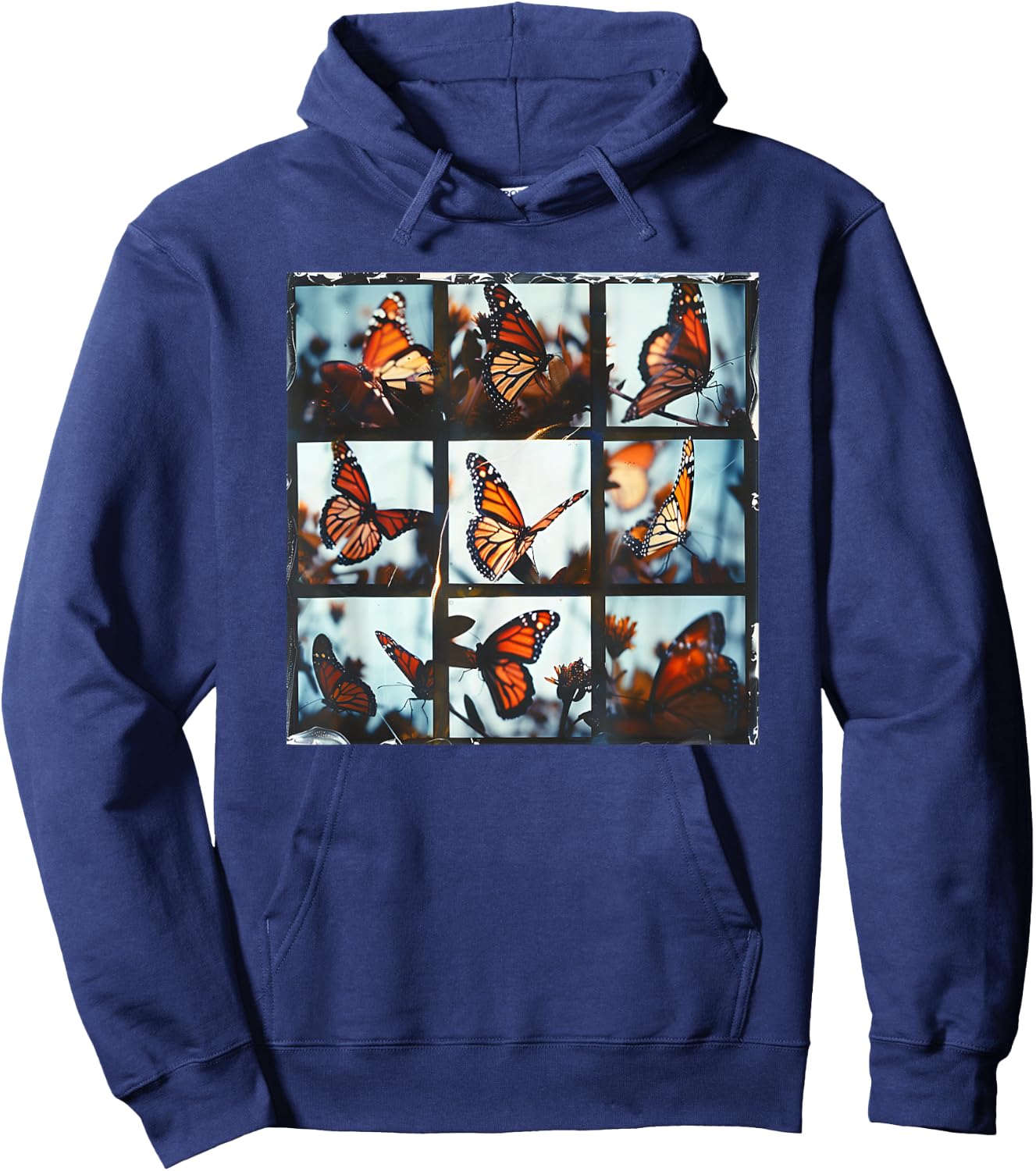 Monarch Butterfly Photoshoot Beautiful Summer Butterfly Men Women Kids Hoodie - Hoodie | Navy