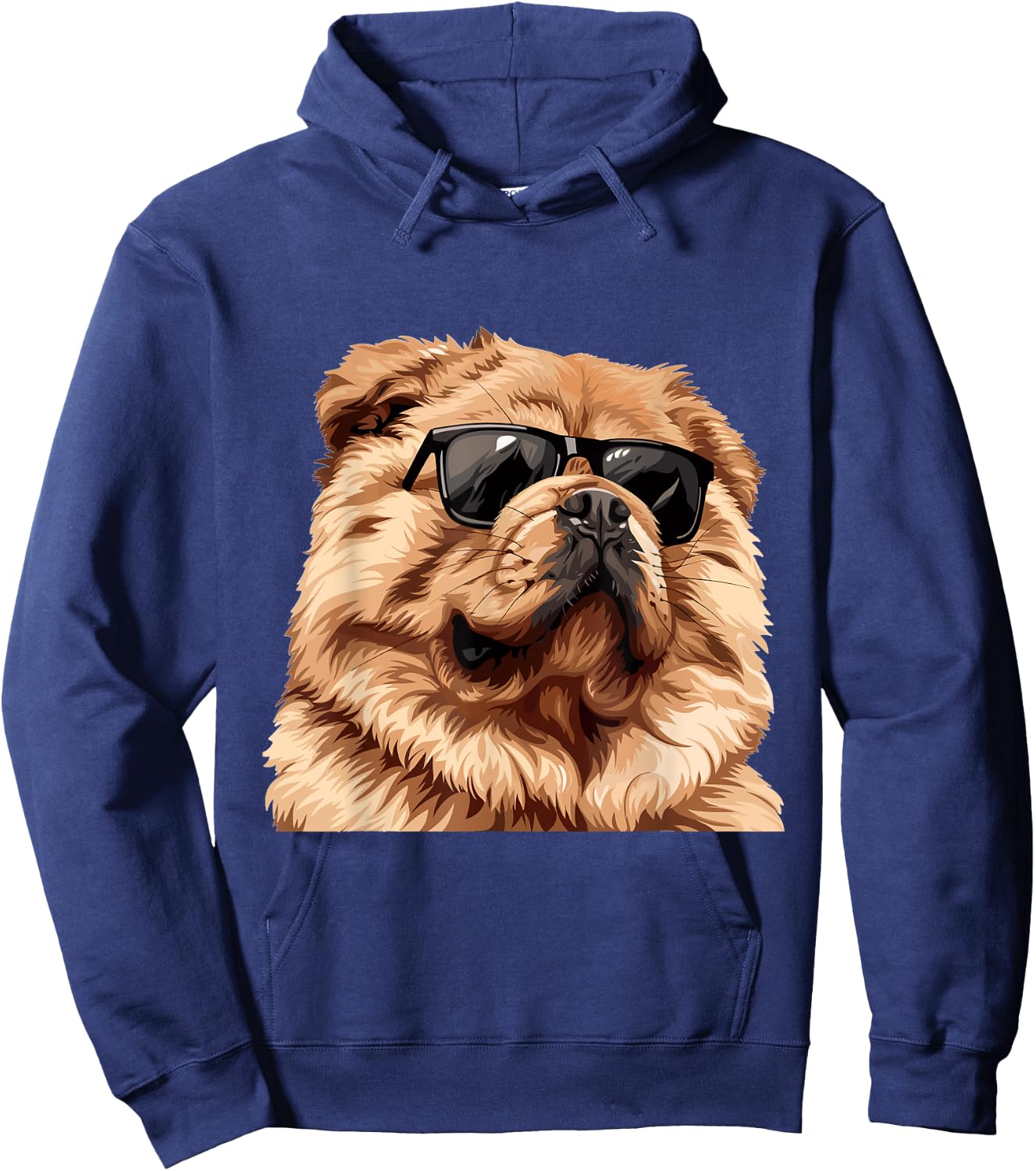 Chow Chow Sunglasses Dog Breed Graphic Hoodie - Hoodie | Navy