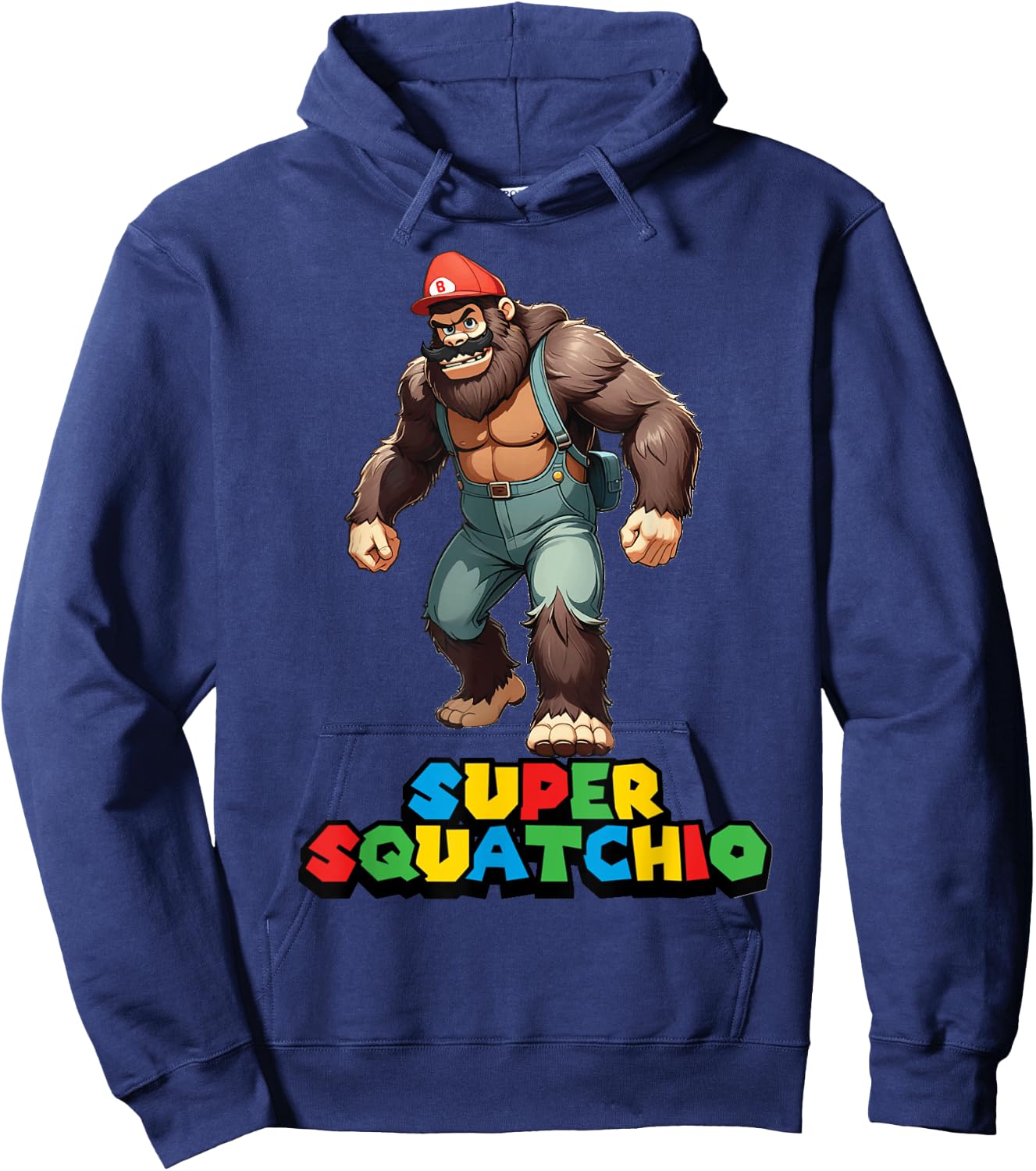 cute sasquatch Bigfoot Gamer Gaming kids boys girls toddler Hoodie - Hoodie | Navy