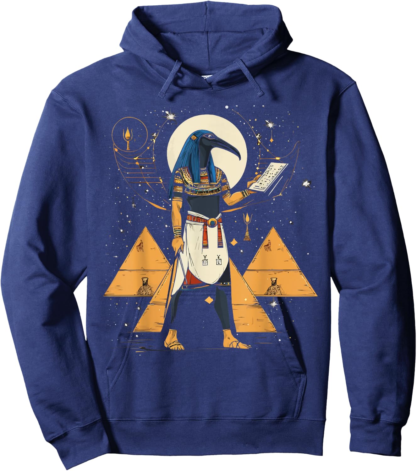Thoth Egyptian God Egyptian Mythology Pyramid Ancient Egypt Hoodie - Hoodie | Navy