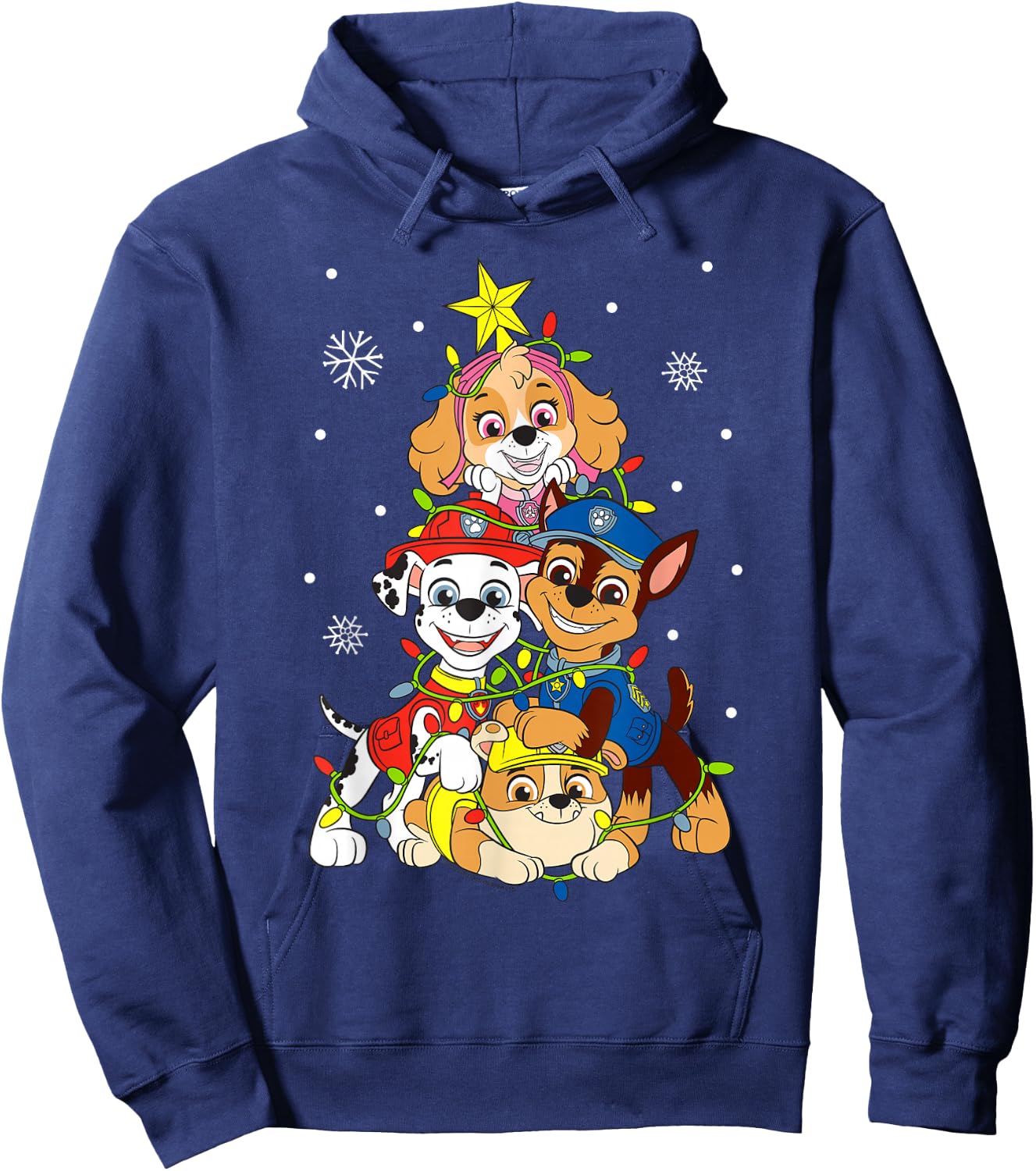 Paw Patrol Sky Chase Christmas Tree Hoodie - Hoodie | Navy