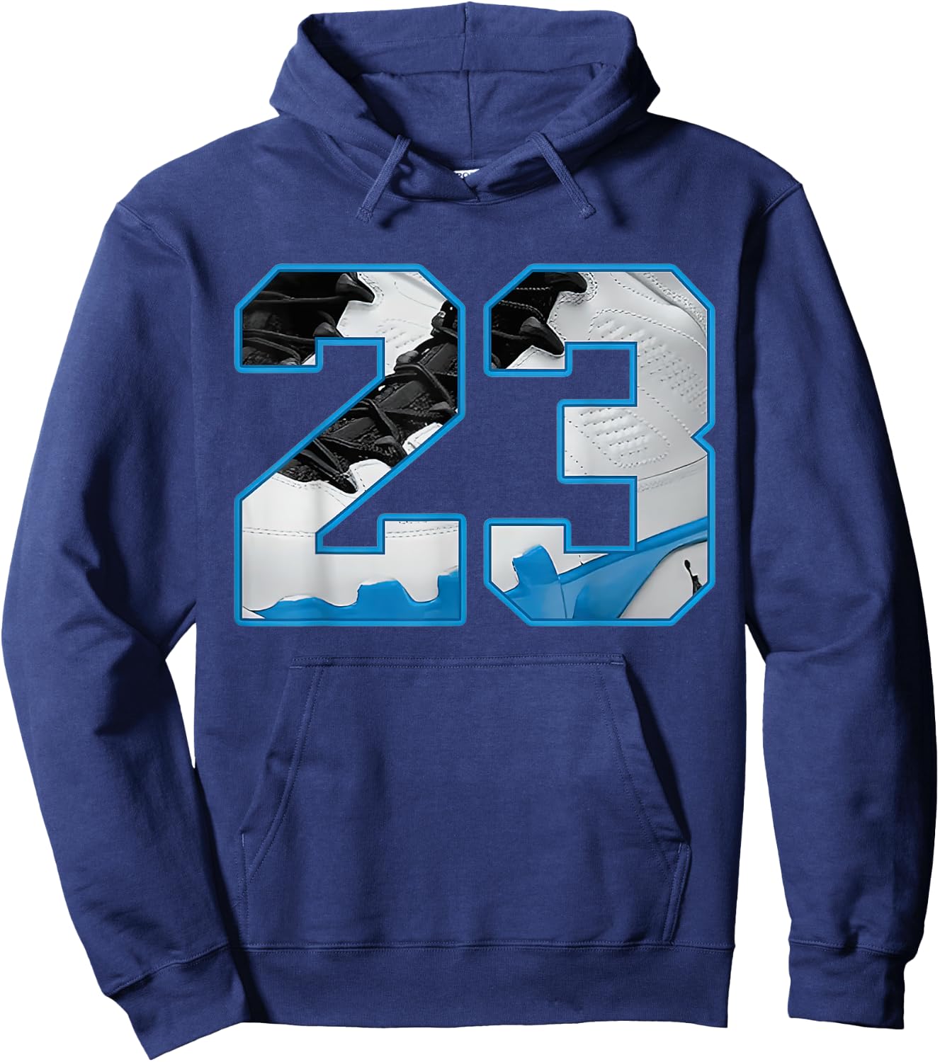 Number 23 Powder Blue 9s Loser Lover Matching Hoodie - Hoodie | Navy