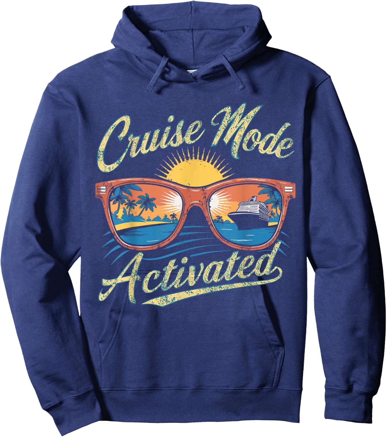 Cruise Mode Sunglasses Activated Hoodie - Hoodie | Navy