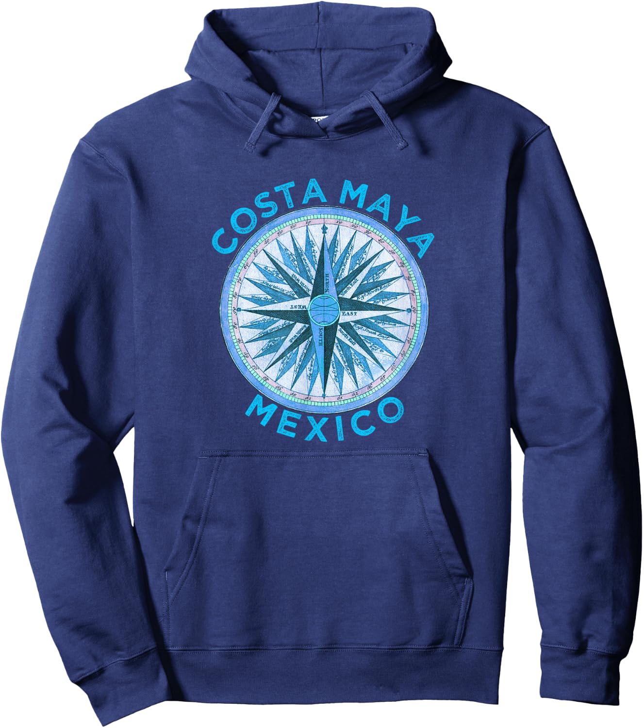 Costa Maya Design / Vintage Costa Maya Compass Rose Hoodie - Hoodie | Navy