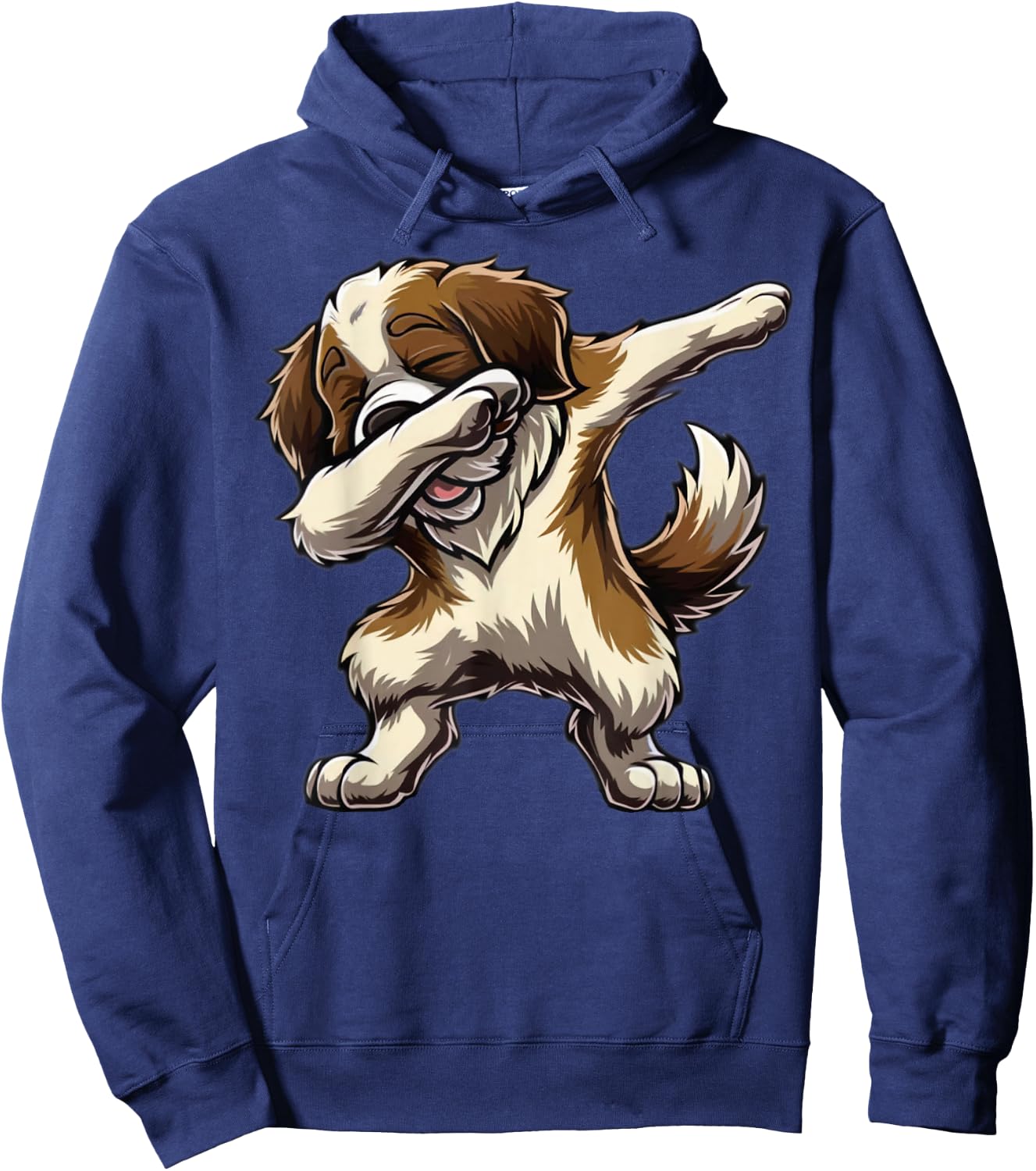 Dabbing Saint Bernard Dab Dance Dog Lover Gifts Men Women Hoodie - Hoodie | Navy