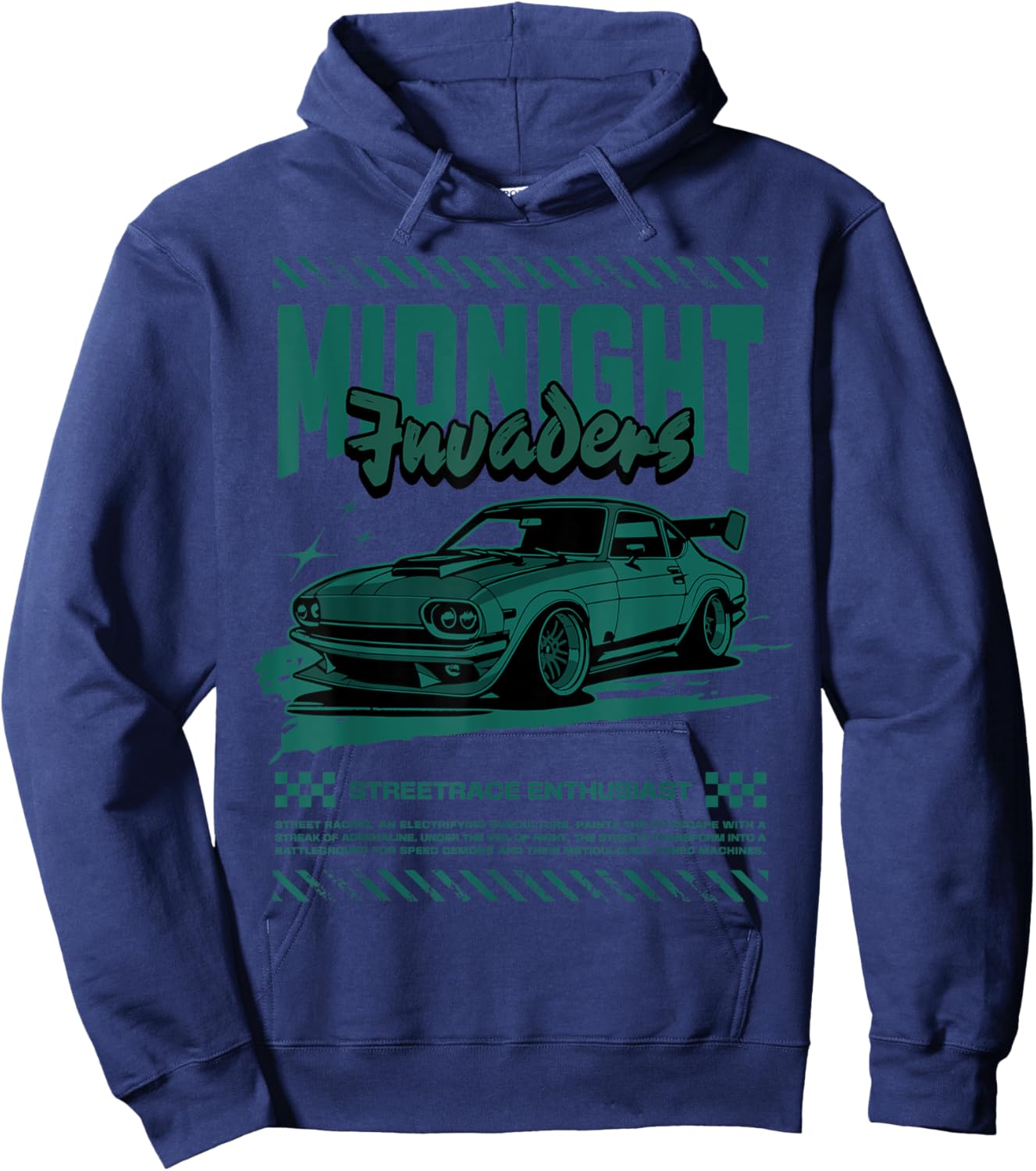 Midnight Invaders Oxidized Green 4s Matching Women Hoodie - Hoodie | Navy