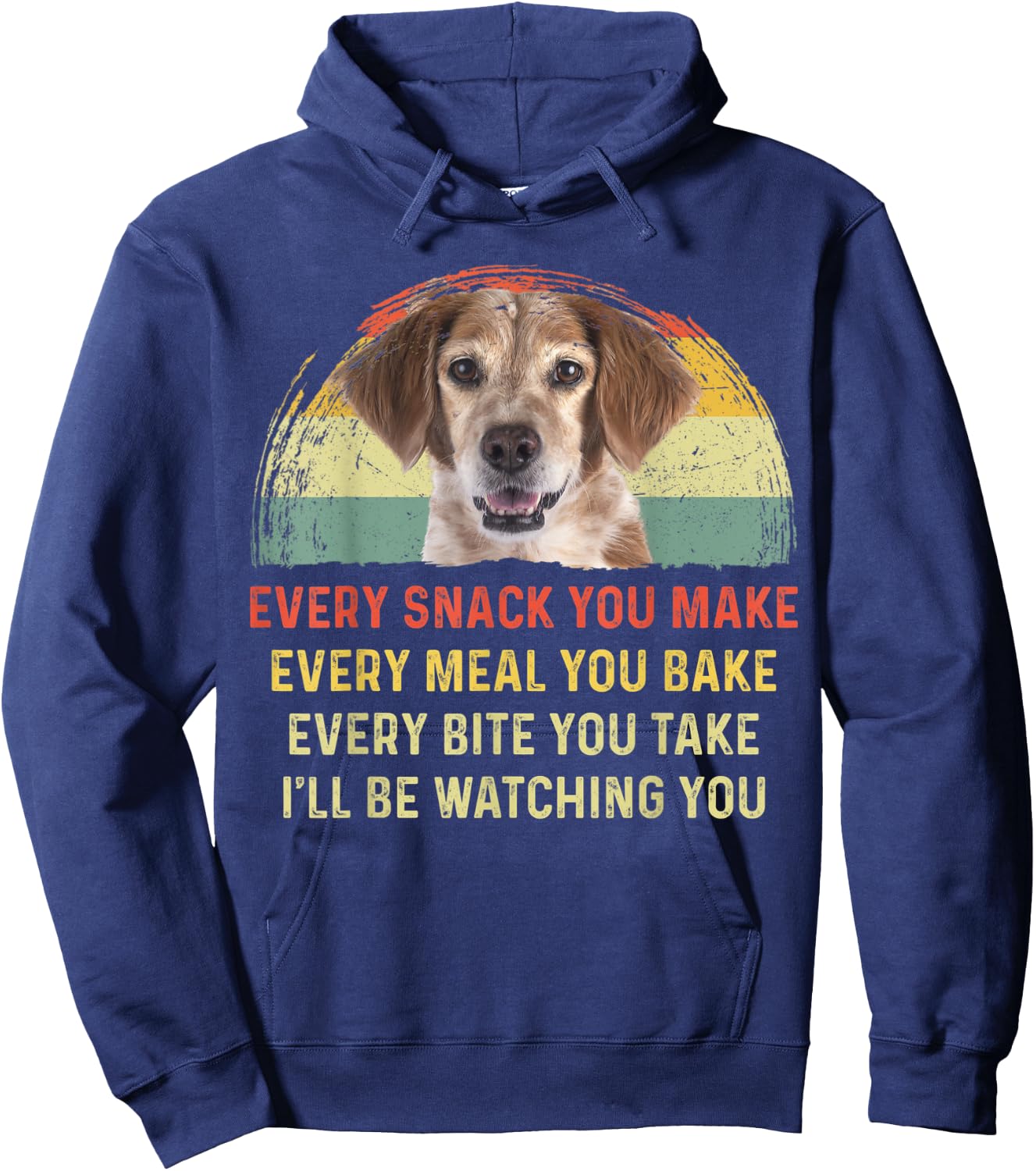 Every Snack You Make Brittany Dog Mom Dog Dad Retro Hoodie - Hoodie | Navy