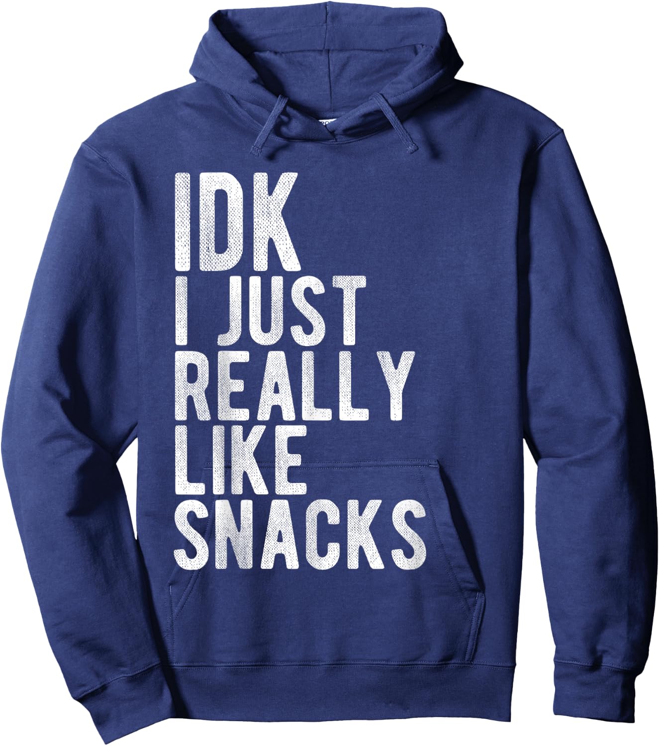 IDK I Just Really Like Snacks Hoodie - Hoodie | Navy