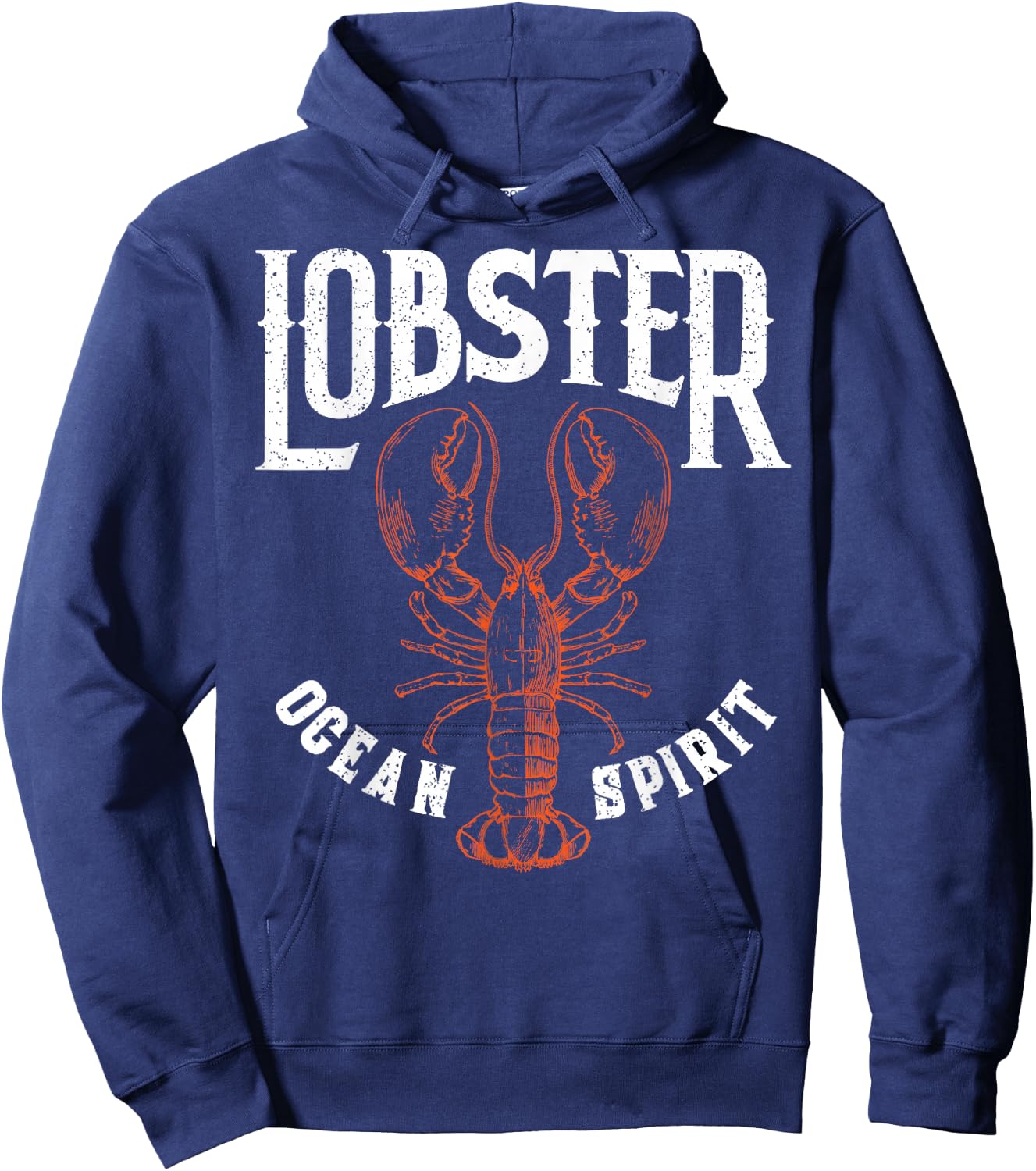 Funny Lobster Crawfish Vintage Lobster Hoodie - Hoodie | Navy