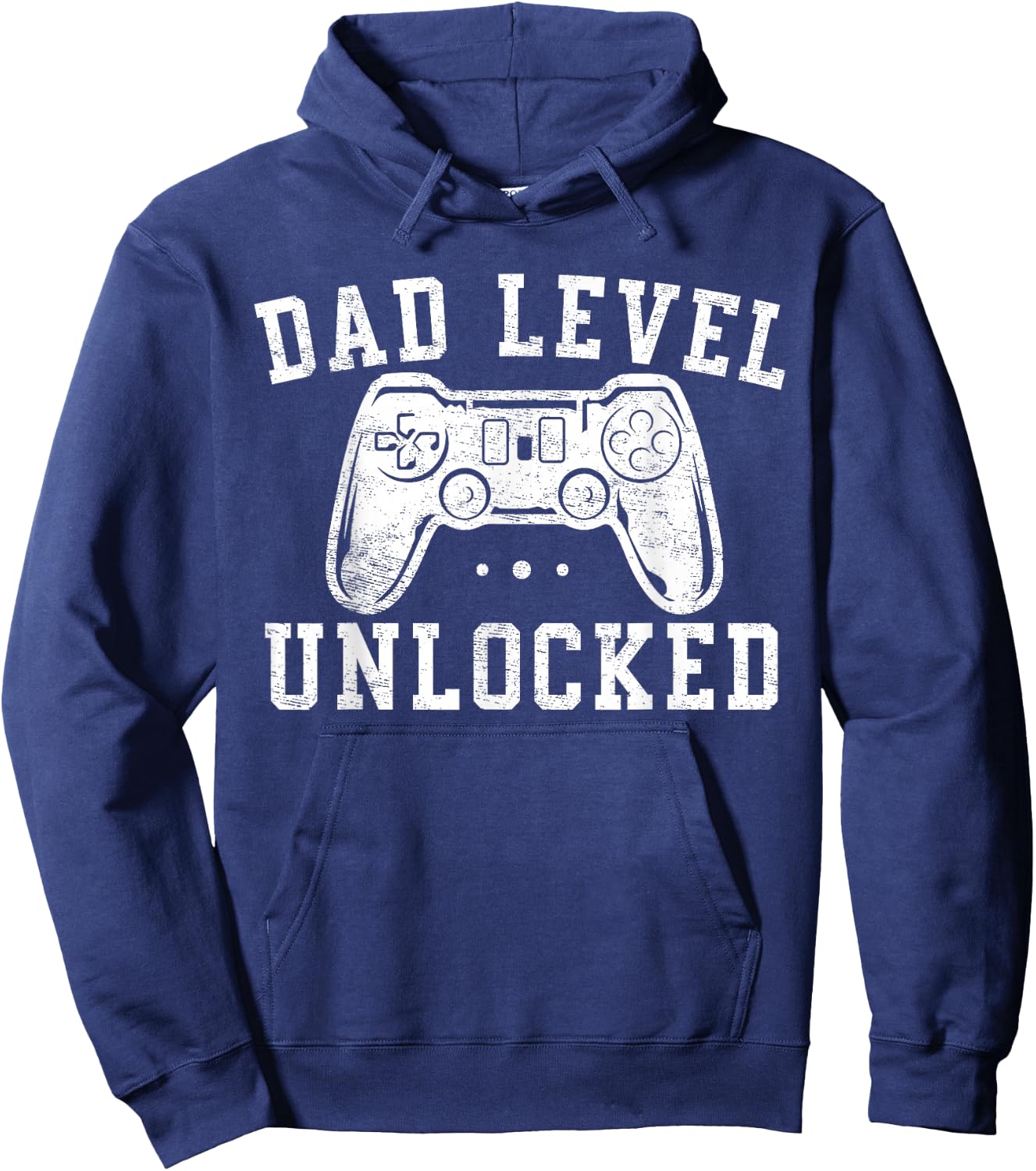 Dad Level Unlocked New Dad To Be Gifts Gamer Father's Day Hoodie - Hoodie | Navy
