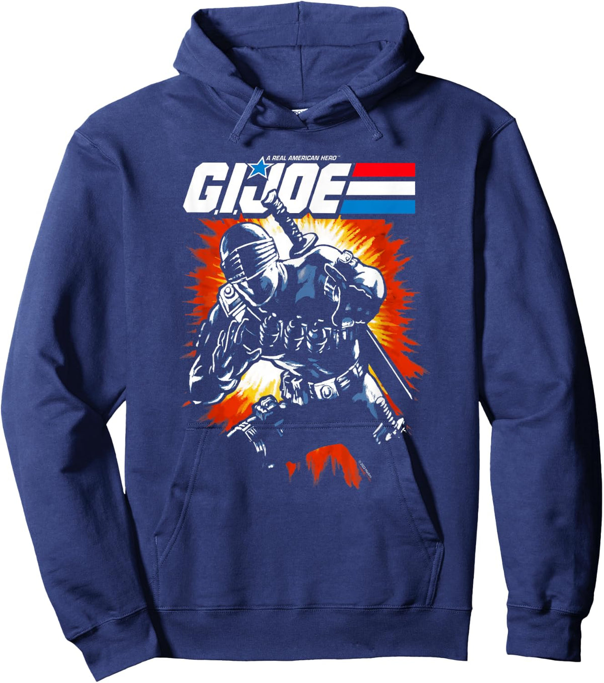 G.I. Joe A Real American Hero Snake Eyes Action Poster Hoodie - Hoodie | Navy