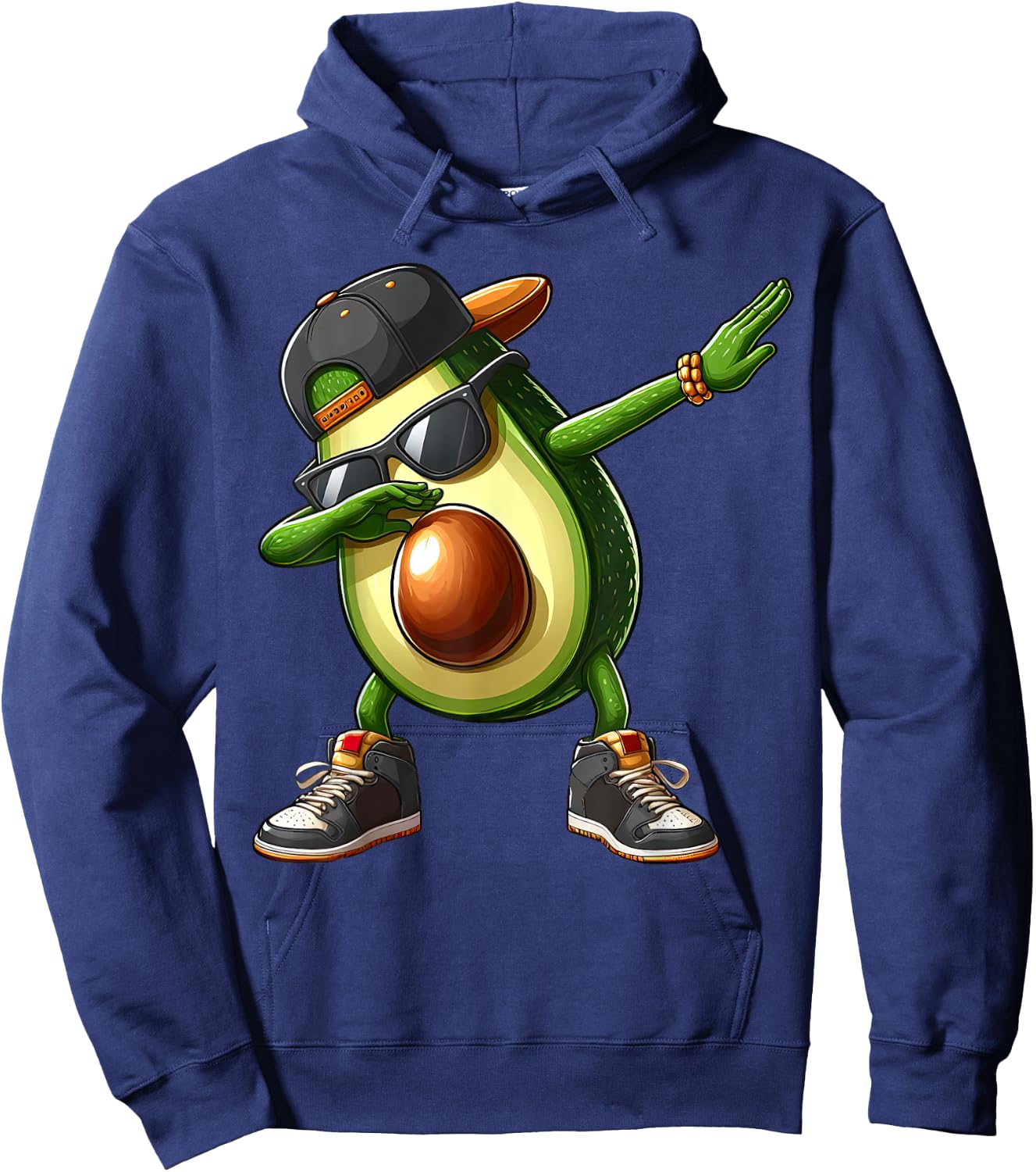 Dabbing Avocado Funny Avocado Dab Dance Boys Girls Kids Hoodie - Hoodie | Navy