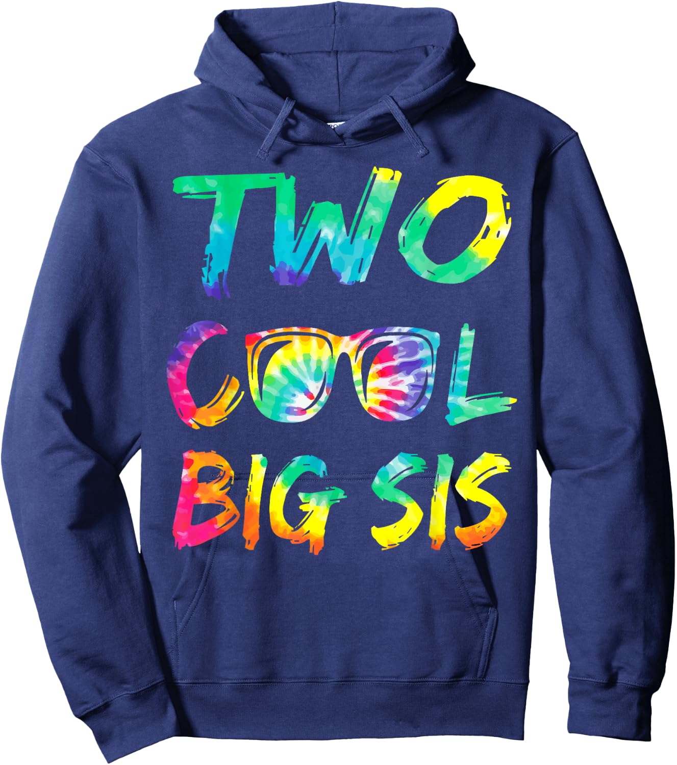 Big Sister Of The Birthday Boy Two Cool 2nd Bday Family Hoodie - Hoodie | Navy