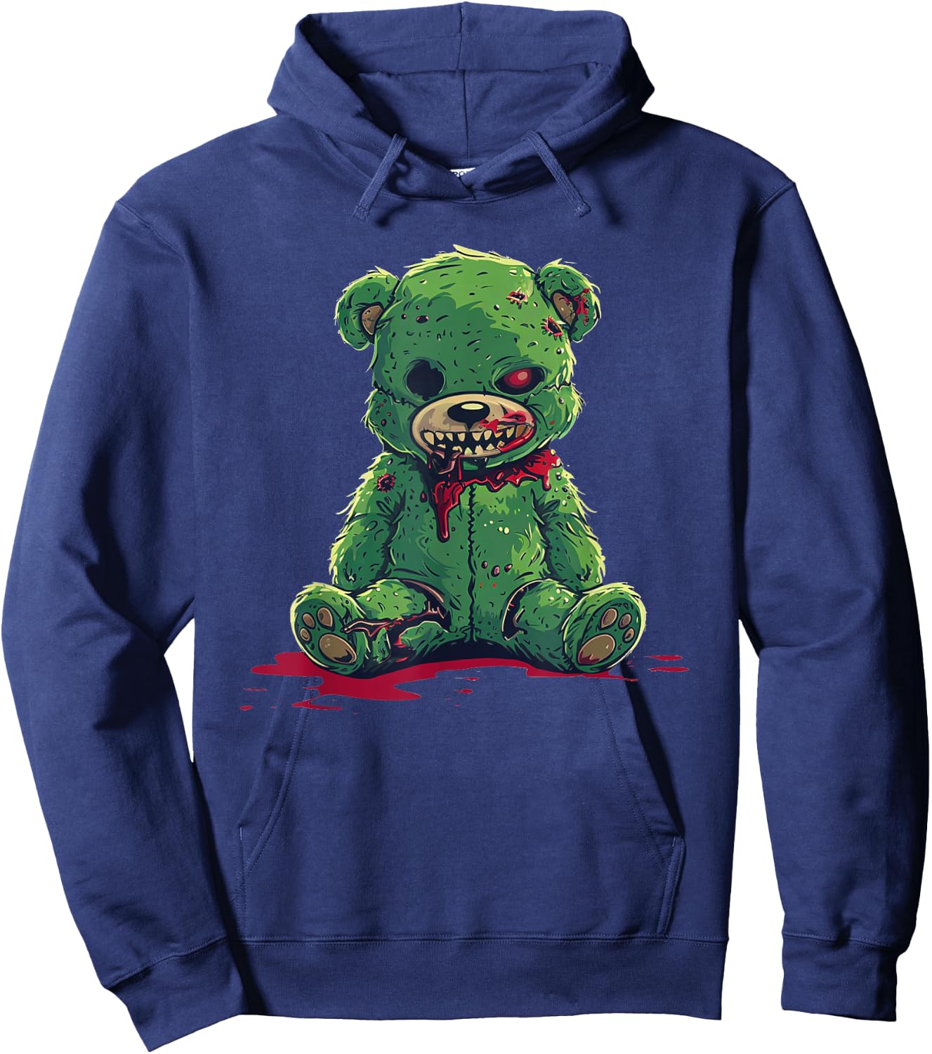 Zombie Bear Halloween Zombie Teddy Zombie Lover Hoodie - Hoodie | Navy