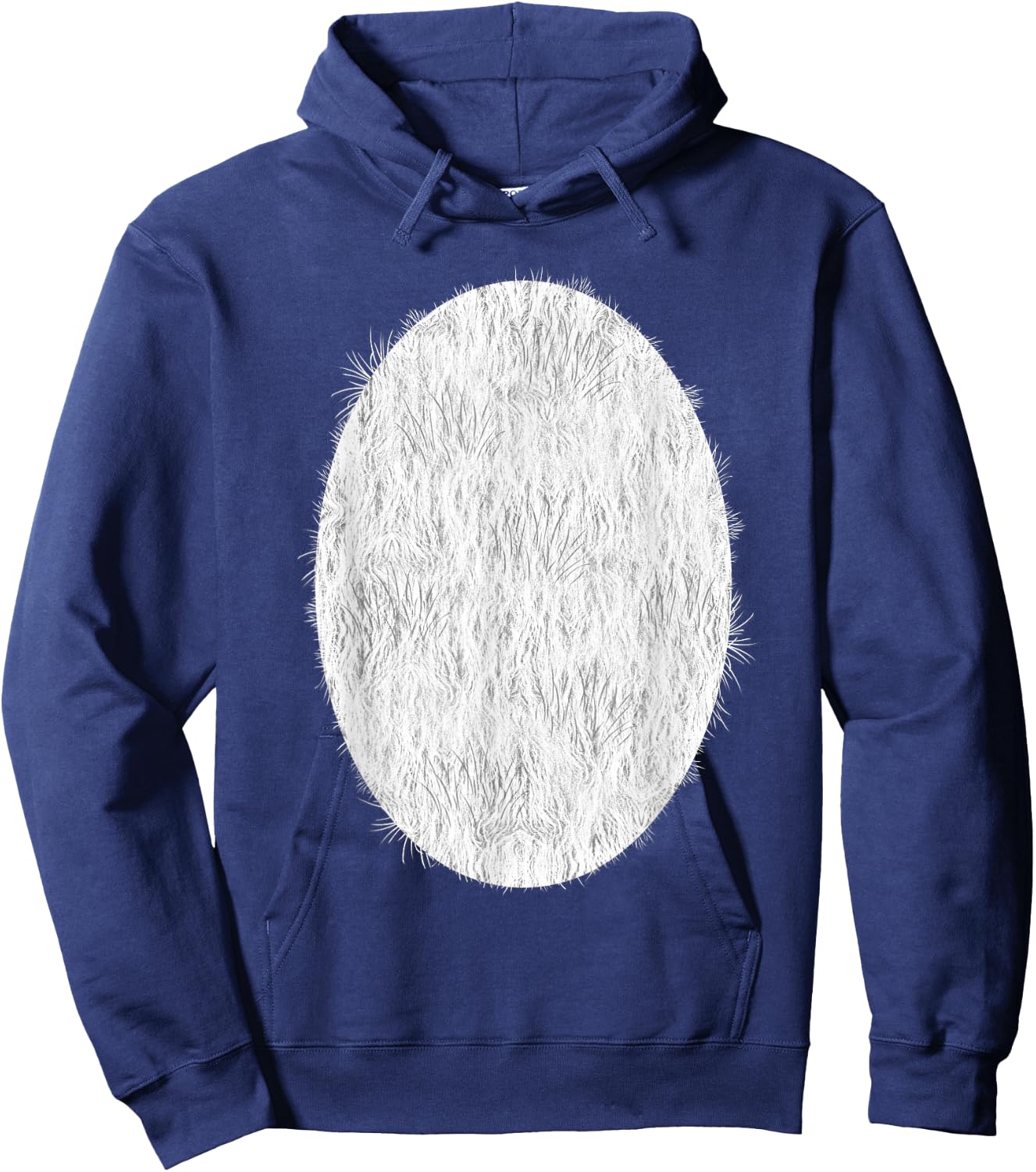Halloween Panda Bear Belly Hair Costume Hoodie - Hoodie | Navy
