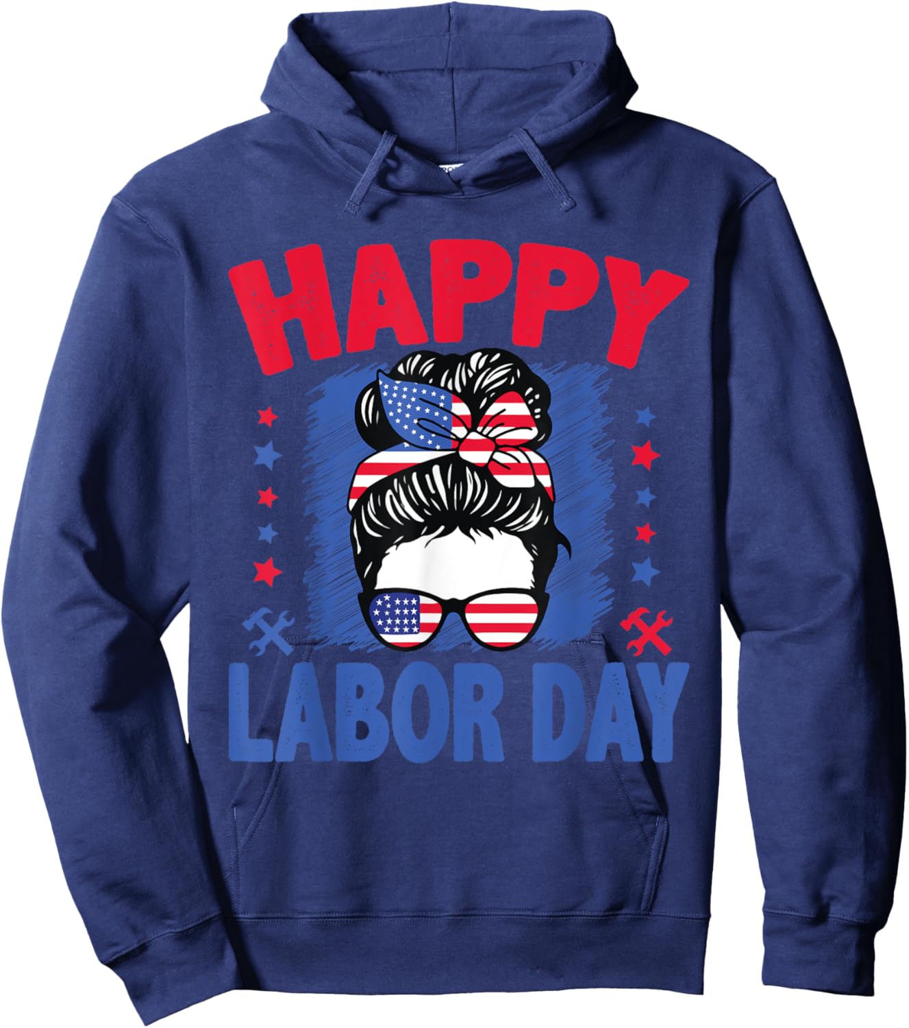 Happy Labor Day Shirt Labor Day Patriot Men Women Boys Kids Hoodie - Hoodie | Navy