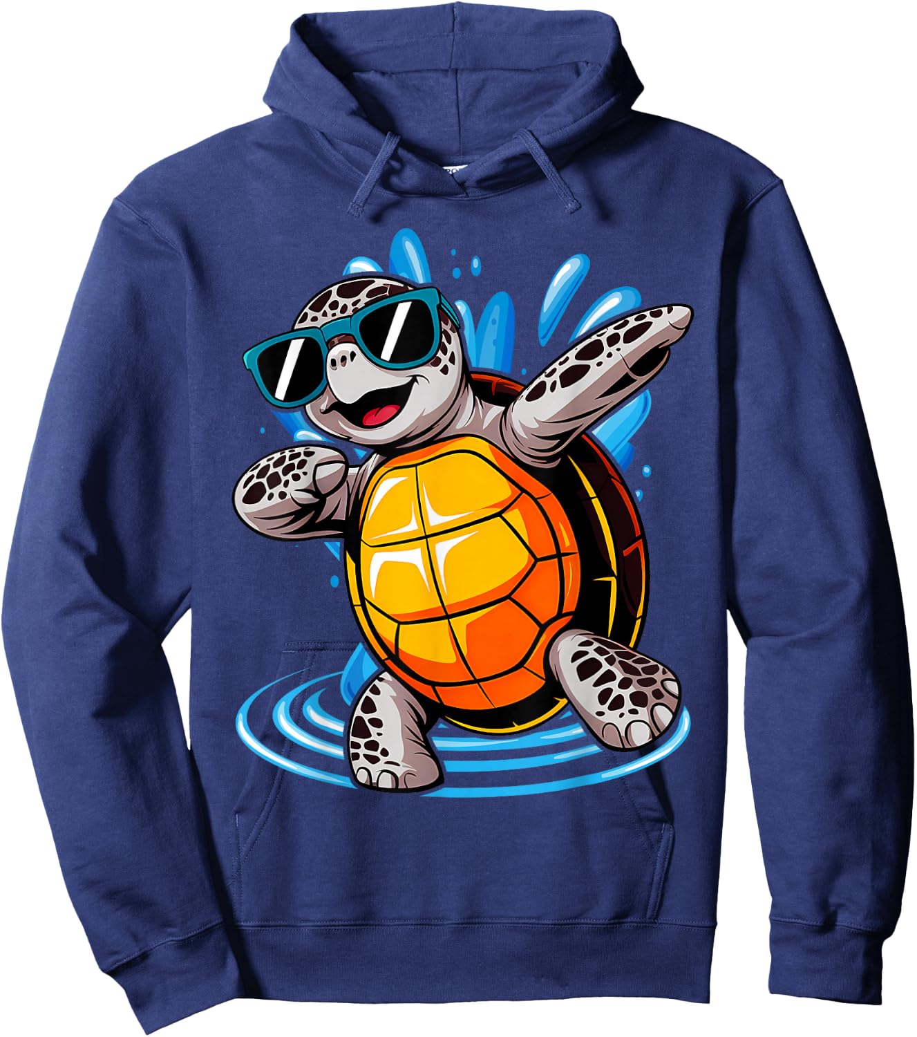 Dabbing Sea Turtles Boys Girls Save Turtles Hoodie - Hoodie | Navy