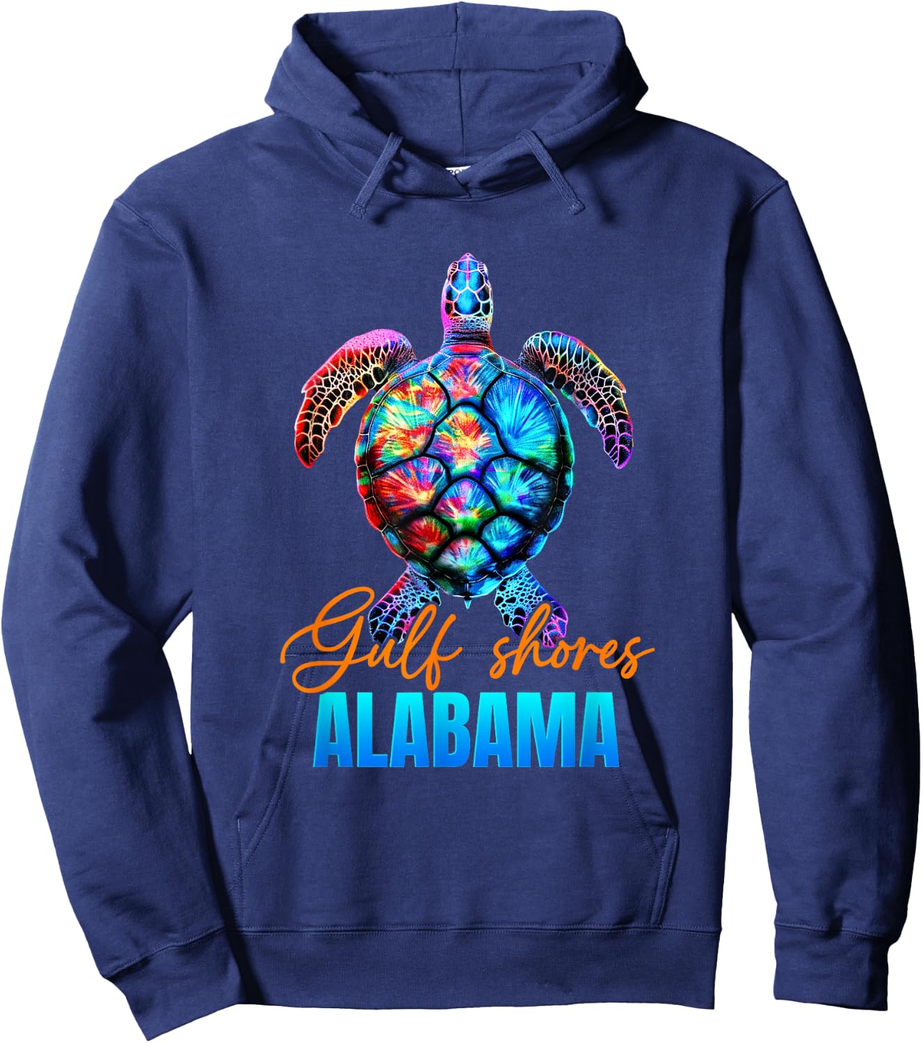 Gulf Shores Alabama Sea Turtle Family Vacation Summer 2025 Women Kids Hoodie - Hoodie | Navy