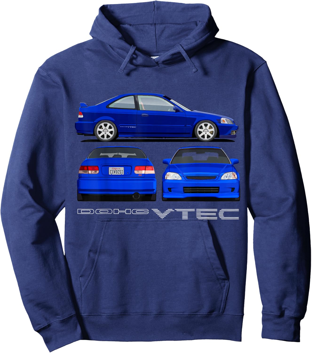 Civic Si JDM Car Hoodie - Hoodie | Navy