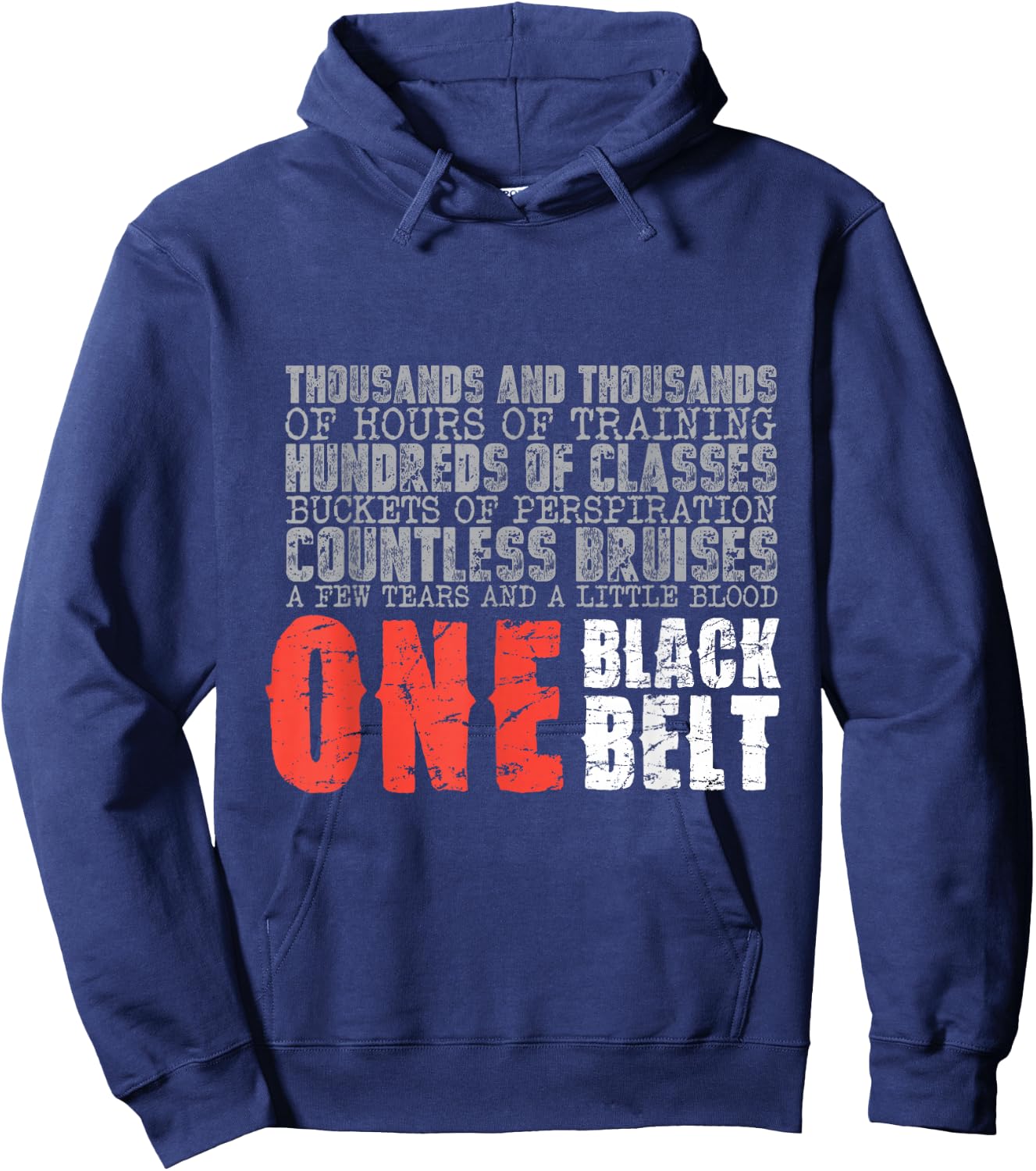 One Black Belt Martial Arts Gift Hoodie - Hoodie | Navy