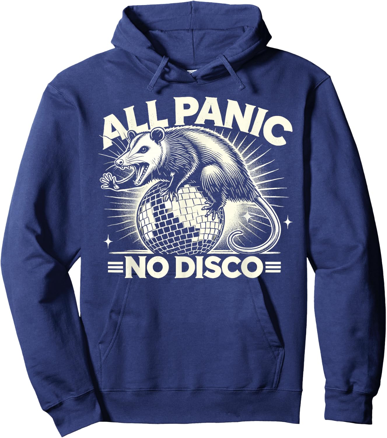 All Panic No Disco Opossum Funny Screaming Possum Hoodie - Hoodie | Navy
