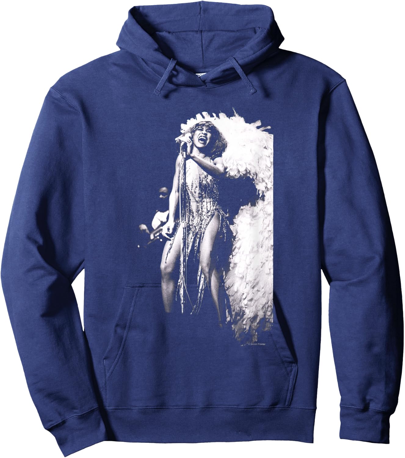 Singer Tina Turner Live On Stage By Simon Fowler Hoodie - Hoodie | Navy