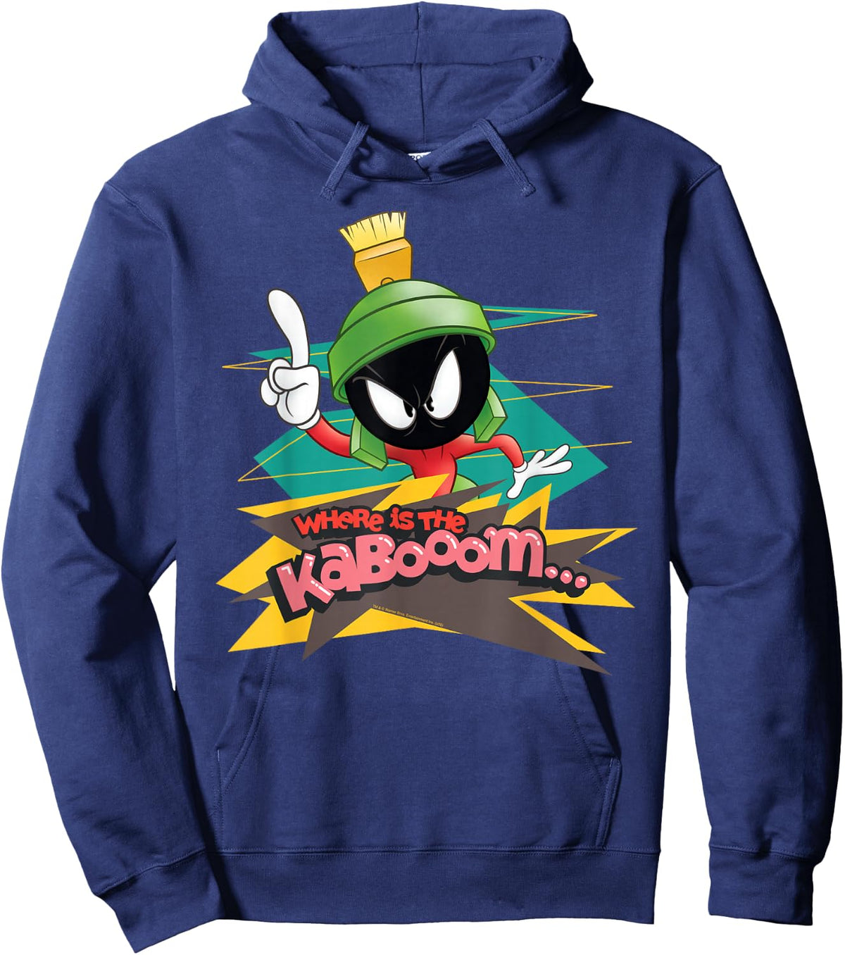Looney Tunes Marvin The Martian Where is The Kaboom Hoodie - Hoodie | Navy