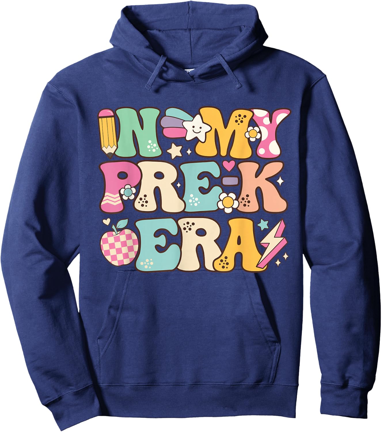 In My Pre-K Era Girl Back To School Cute PreSchool Teacher Hoodie - Hoodie | Navy
