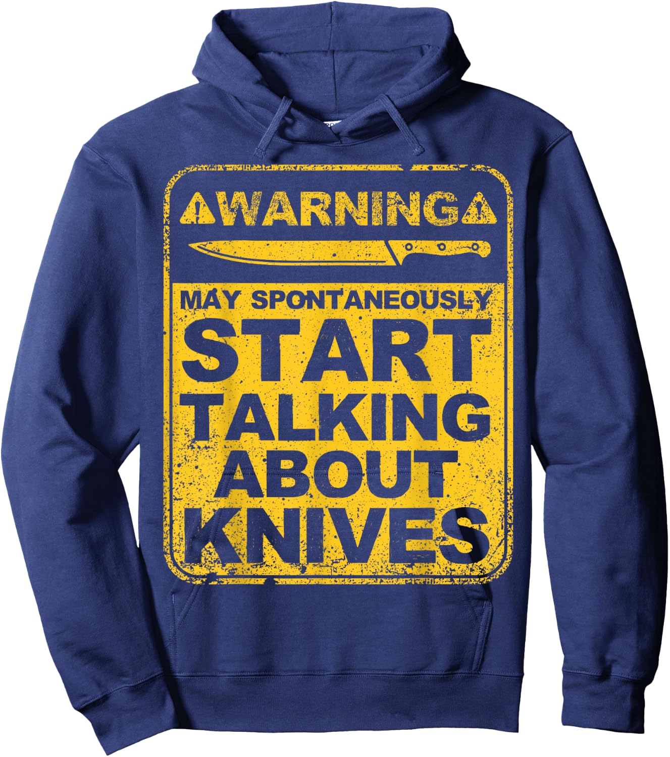 Funny Knife Collector Design Men Women Knife Lovers Butchers Hoodie - Hoodie | Navy
