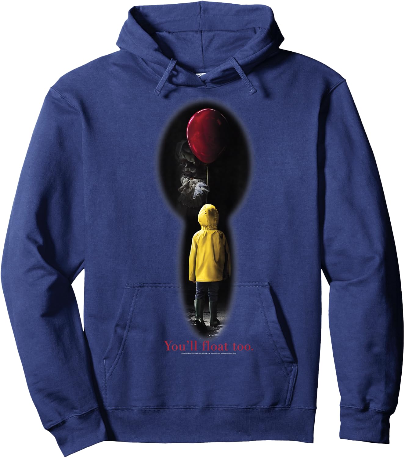 IT Movie Georgie Red Balloon You'll Float Too Hoodie - Hoodie | Navy