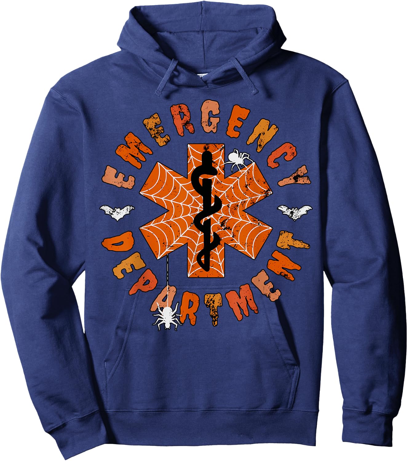 Emergency Department Halloween Costume Er Fall Pumpkin Nurse Hoodie - Hoodie | Navy