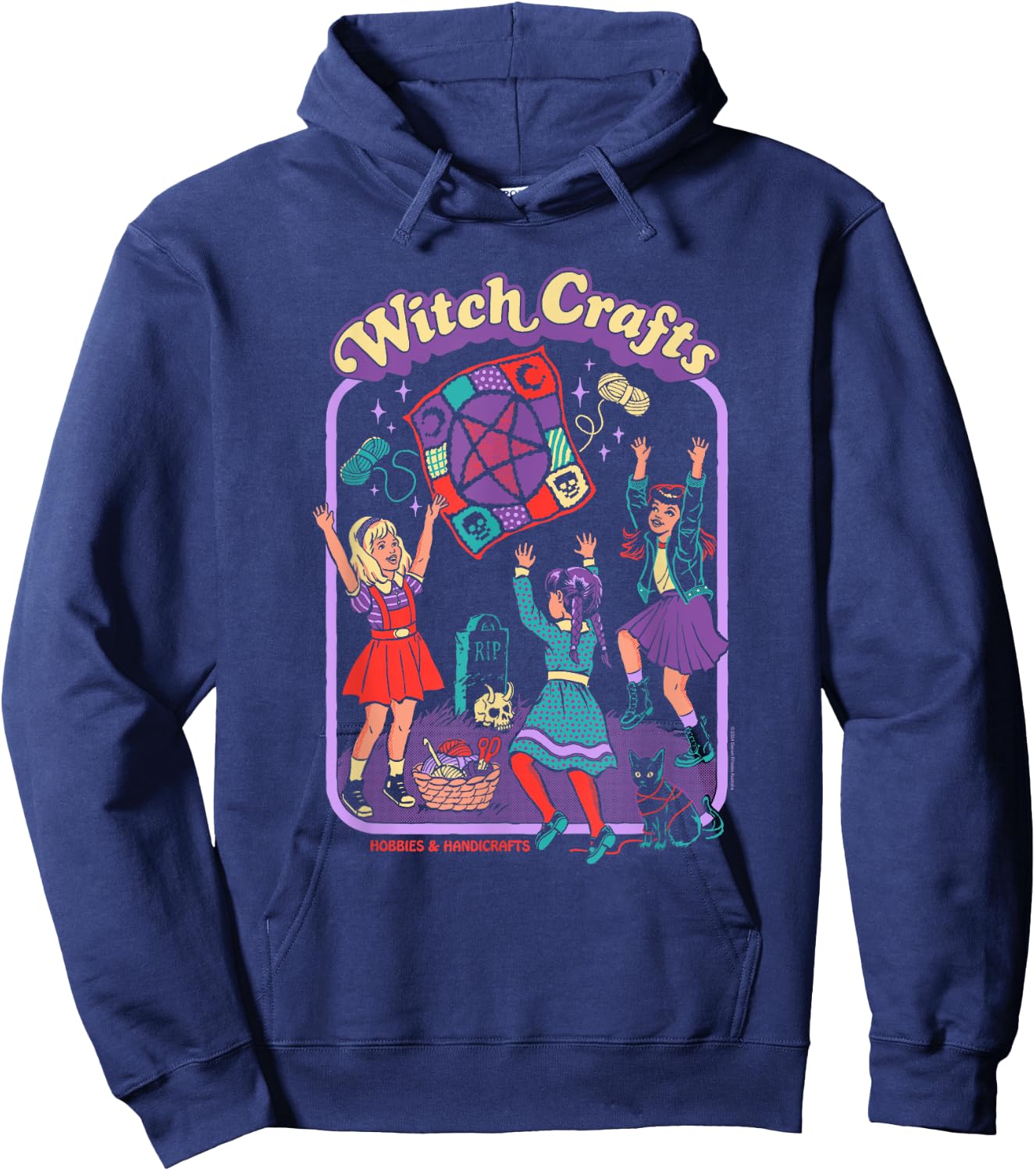 Steven Rhodes Witch Crafts Hobbies & Handicrafts Dark Humor Hoodie - Hoodie | Navy