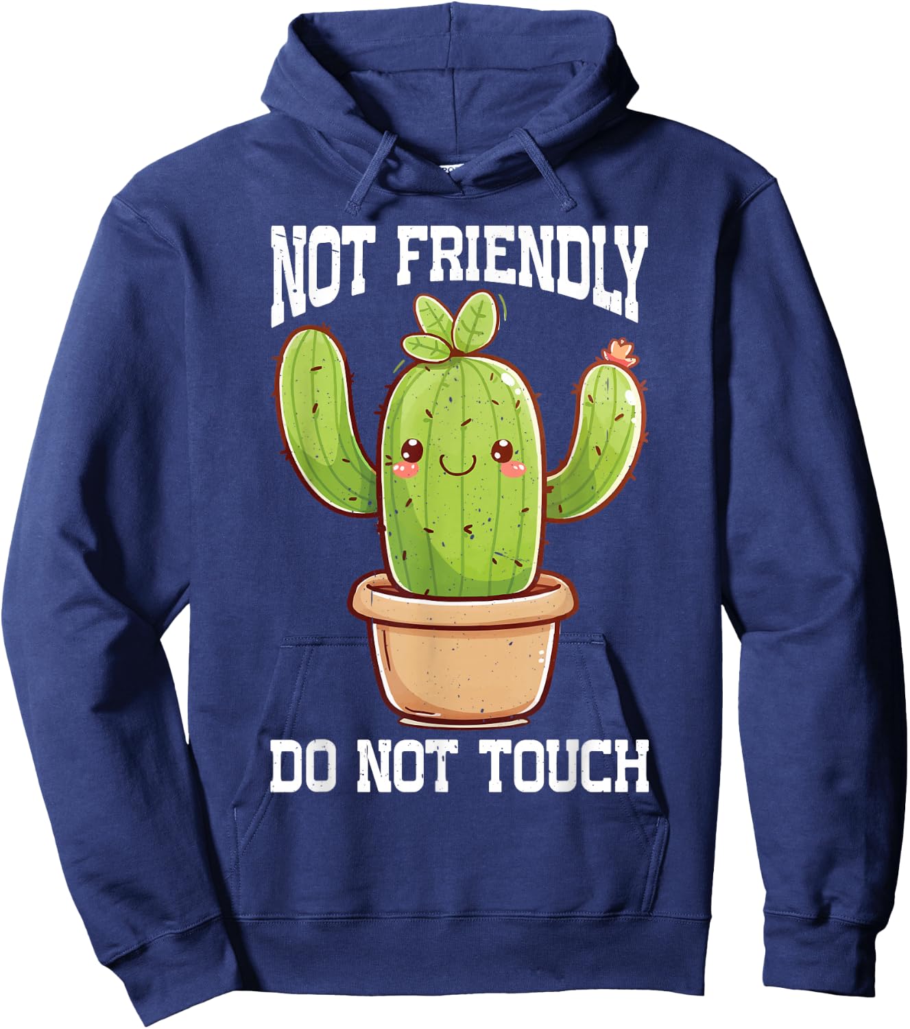 Not Friendly, Do Not Touch Hoodie - Hoodie | Navy