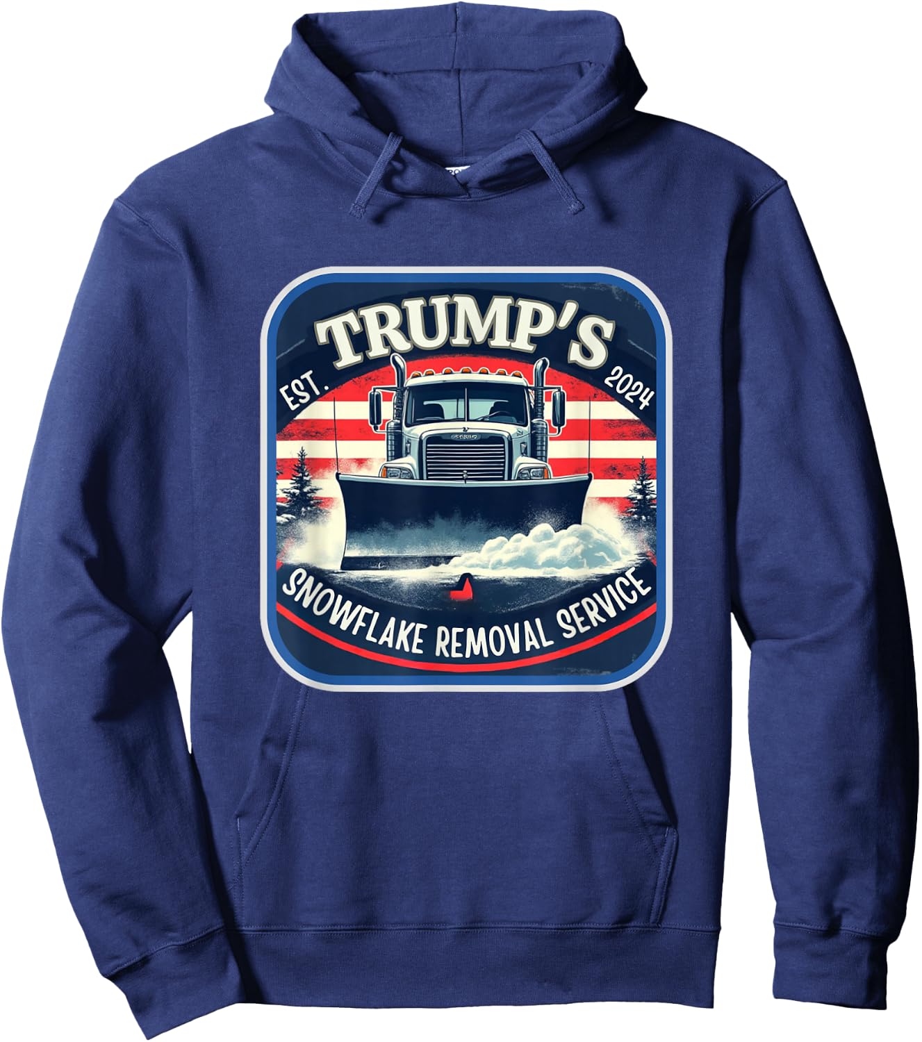 Milwaukee Trump's Snowflake Removal Service Funny Trump 2024 Hoodie - Hoodie | Navy