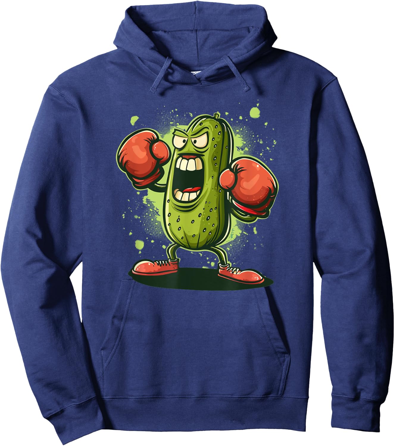Pretty funny Pickle Outfit with boxing Gloves Hoodie - Hoodie | Navy