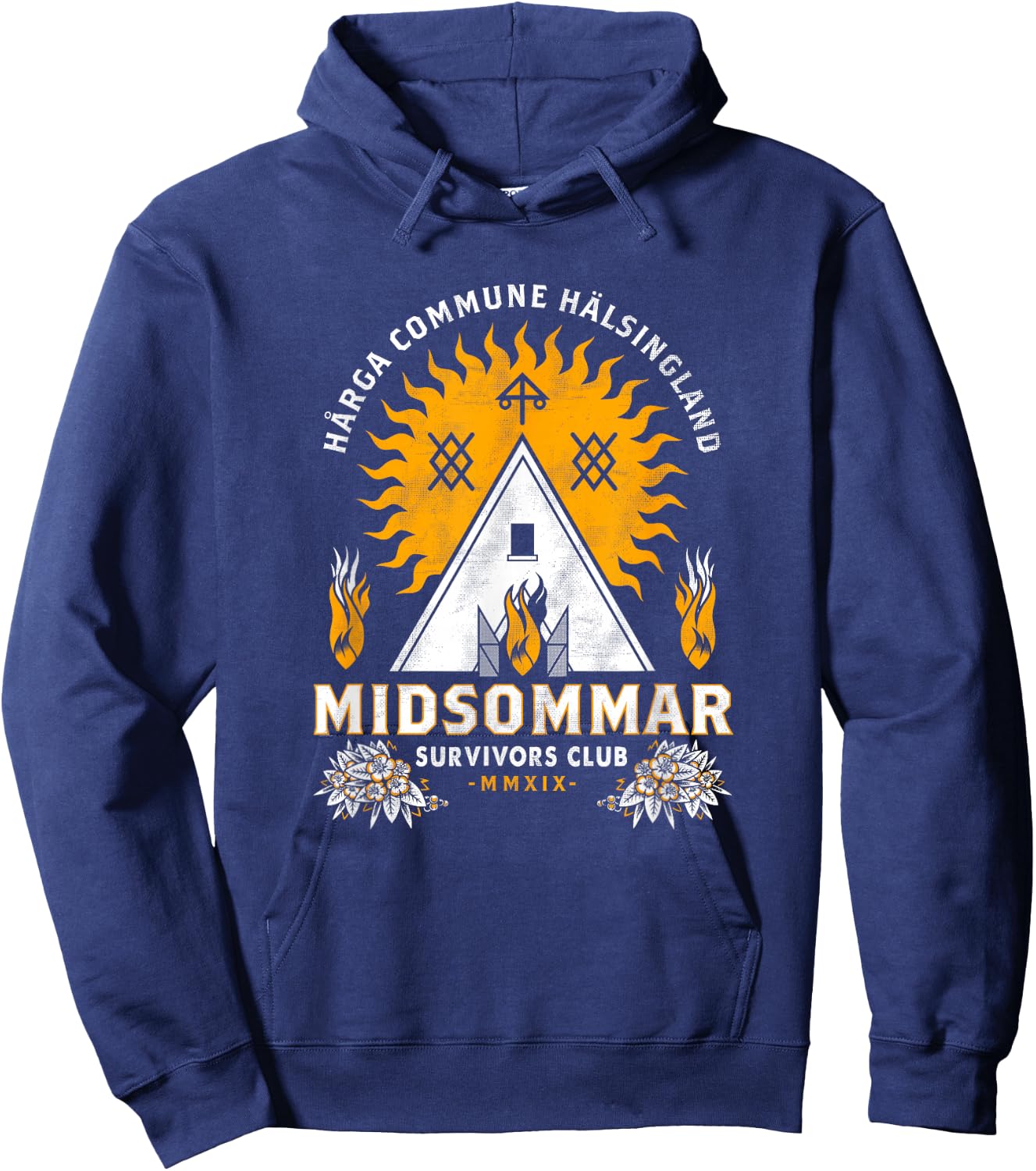 Midsommar Survival Club - Scary Horror - Summer Festival Hoodie - Hoodie | Navy