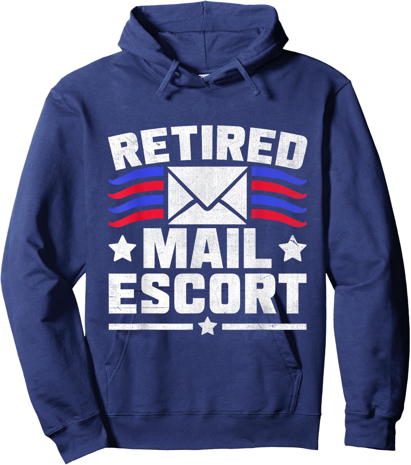 Retired Mail Escort Postal Worker Mailman Mail Carrier Hoodie - Hoodie | Navy