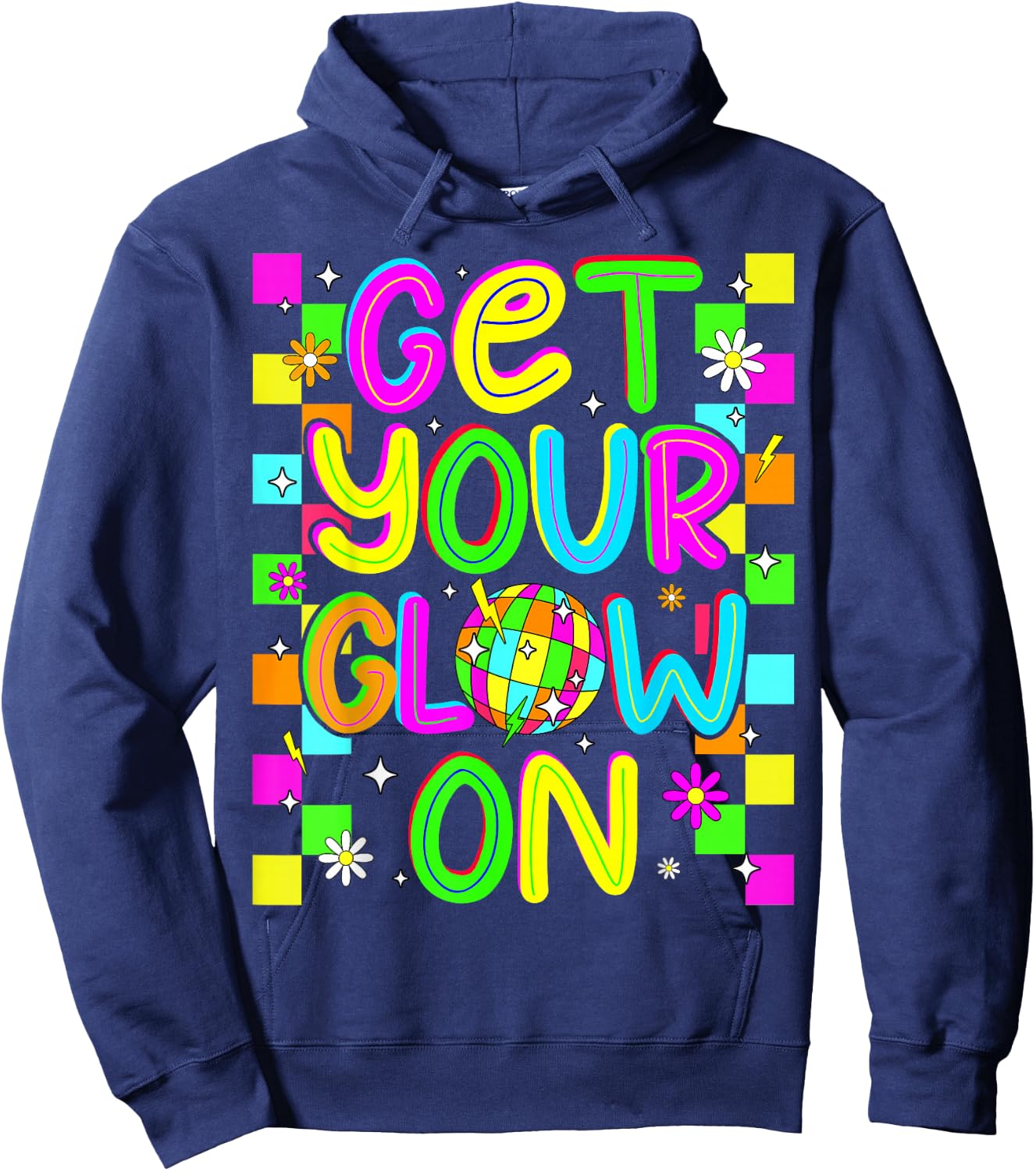 Get Your On in My Glowing Era Group Team Party Squad Hoodie - Hoodie | Navy