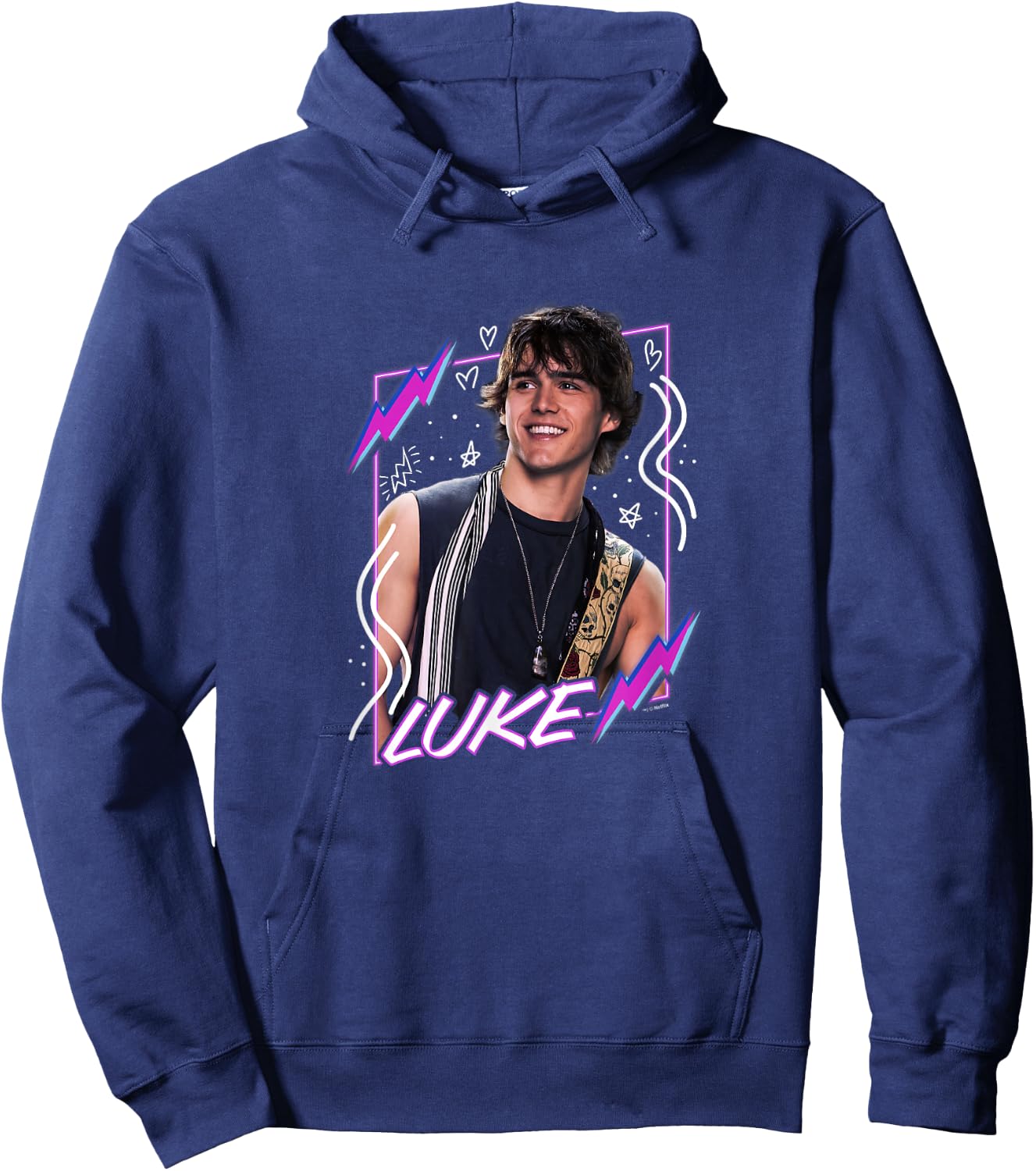 Julie and The Phantoms Luke Portrait Hoodie - Hoodie | Navy
