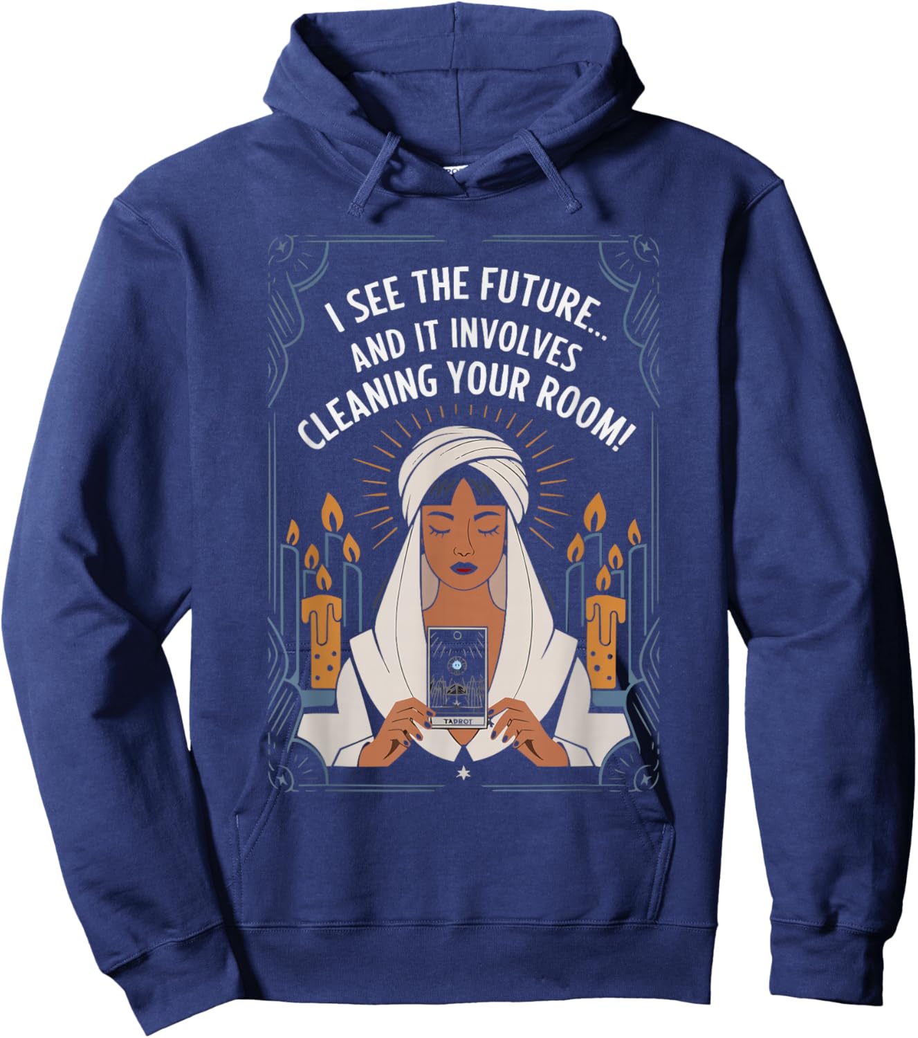 Tarot Card Reading Occult Dark Magic Tarot Reader Mom Hoodie - Hoodie | Navy